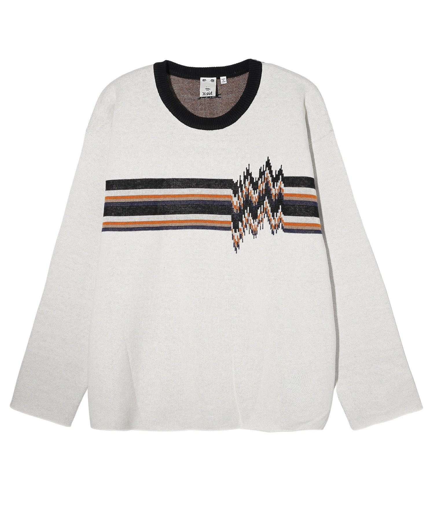 NOISE LINE KNIT TOP X-girl