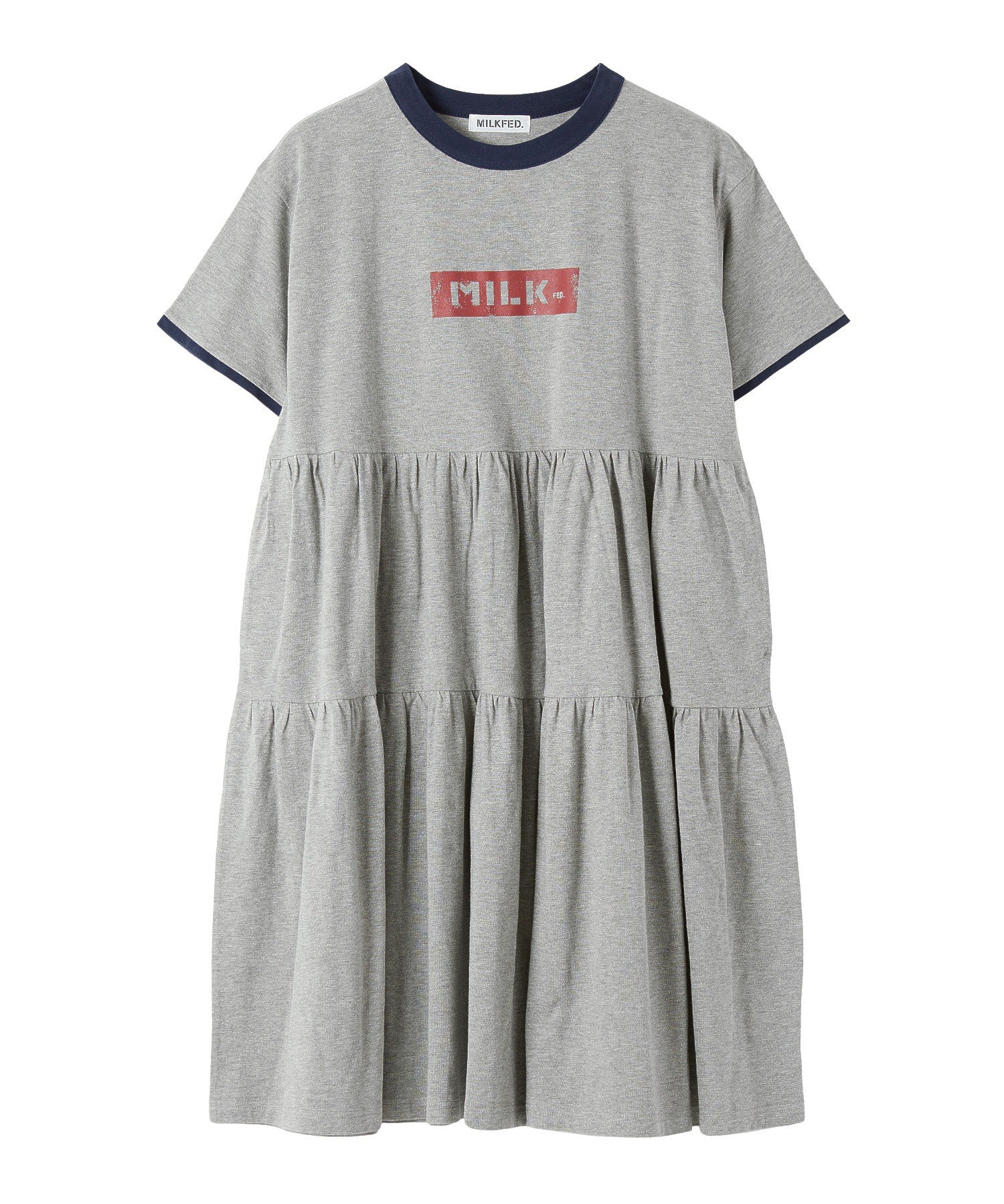 BAR LOGO TIERED DRESS