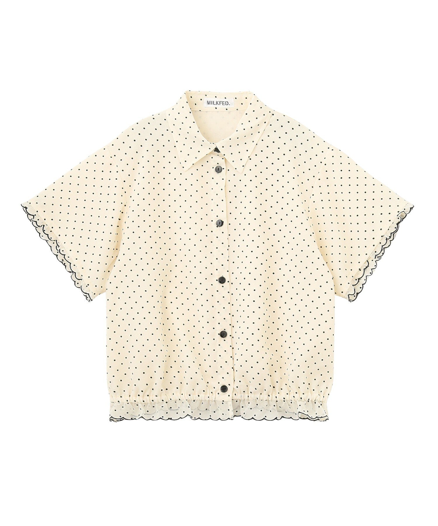 SHEER SCALLOP SHIRT
