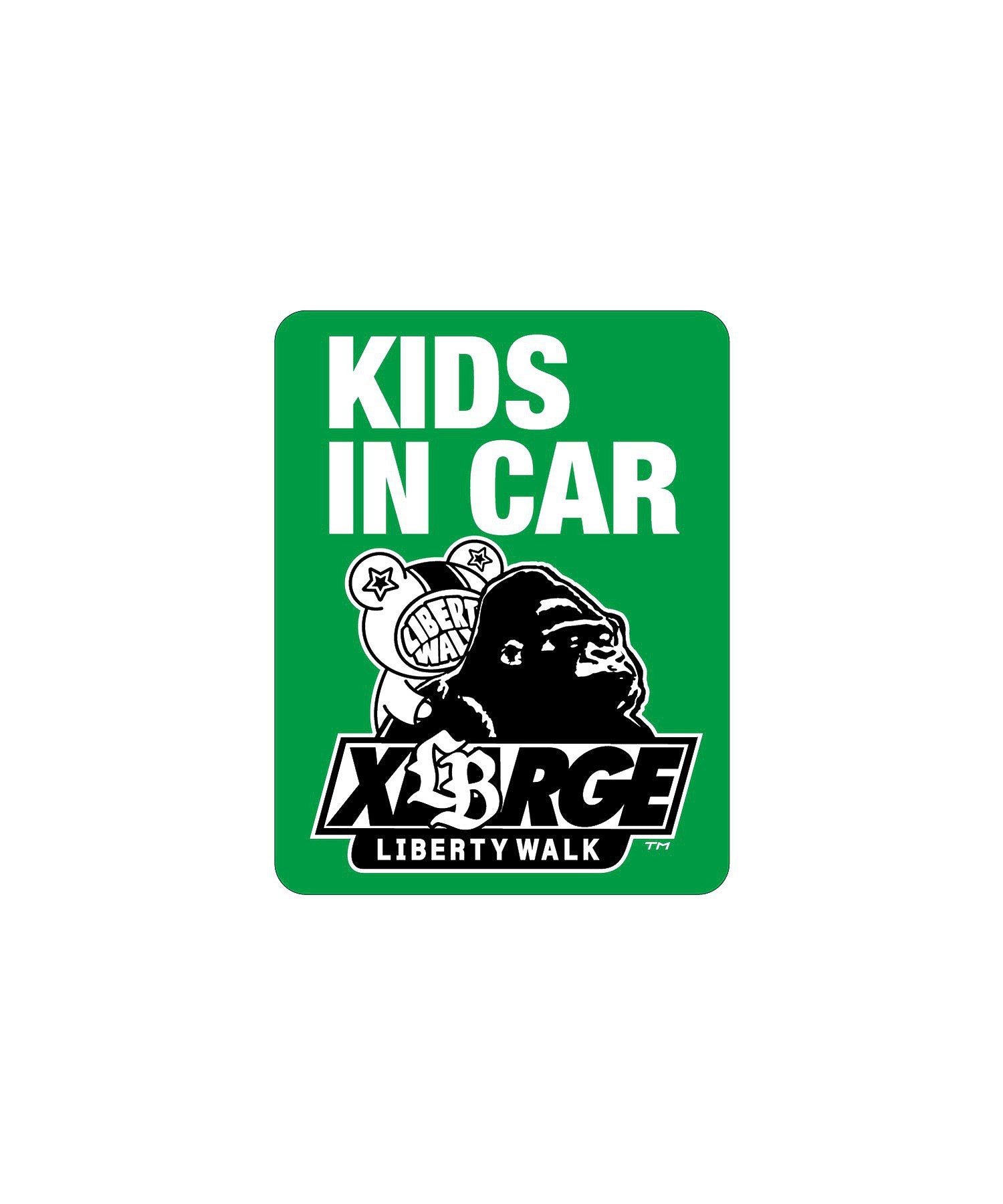 XLARGE×LIBERTY WALK STICKER KIDS IN THE CAR