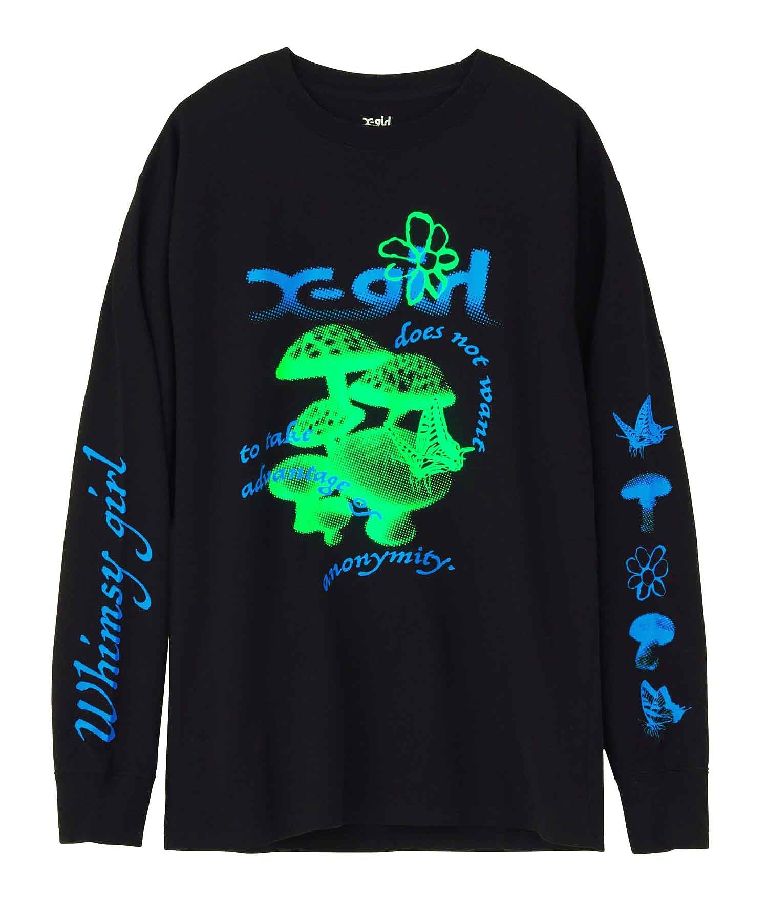 MUSHROOM L/S TEE X-girl