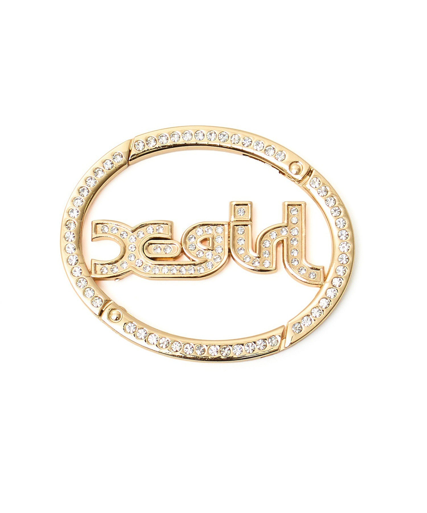 RHINESTONE MILLS LOGO CARABINER