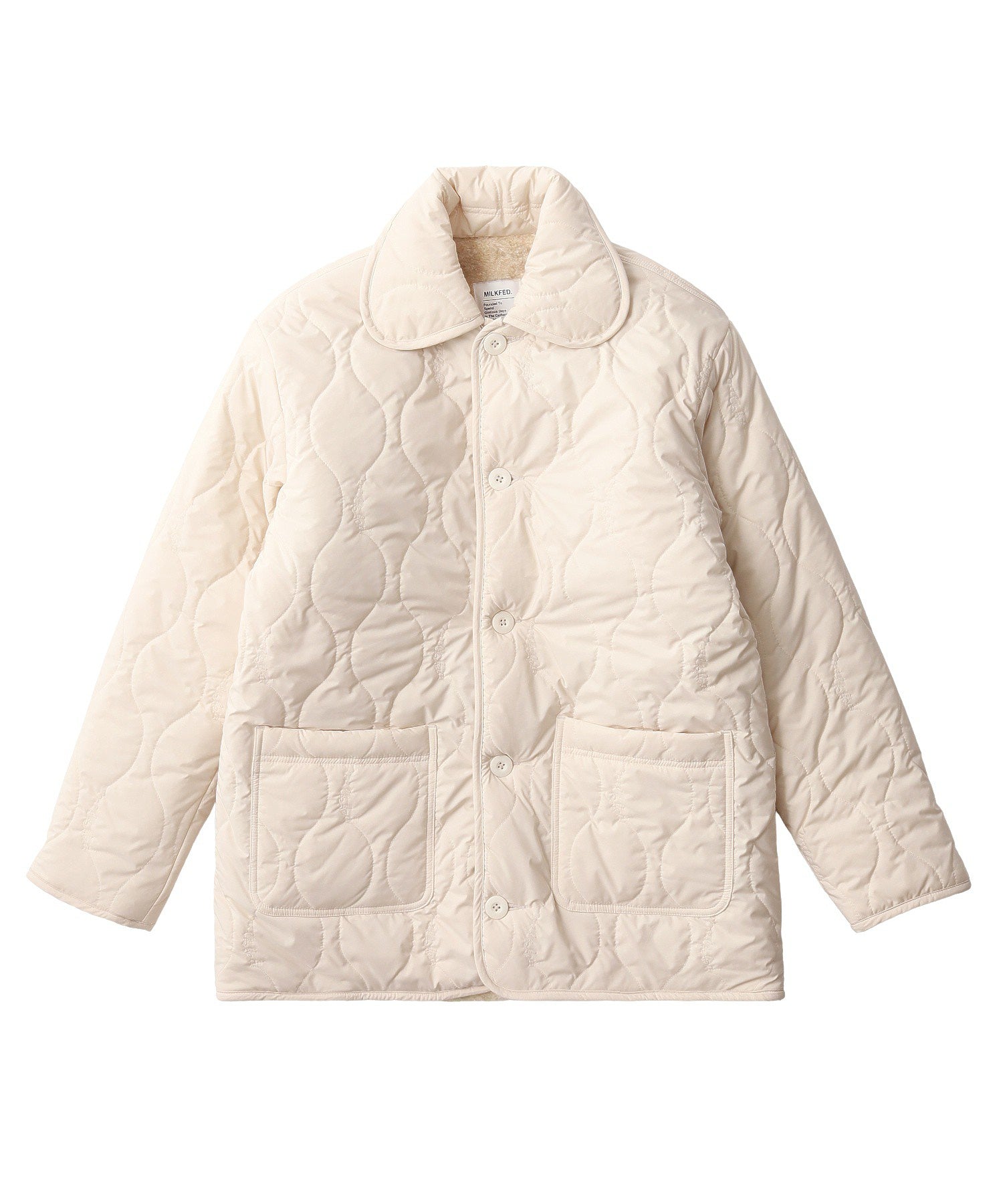 REVERSIBLE QUILTED LOGO LONG COAT