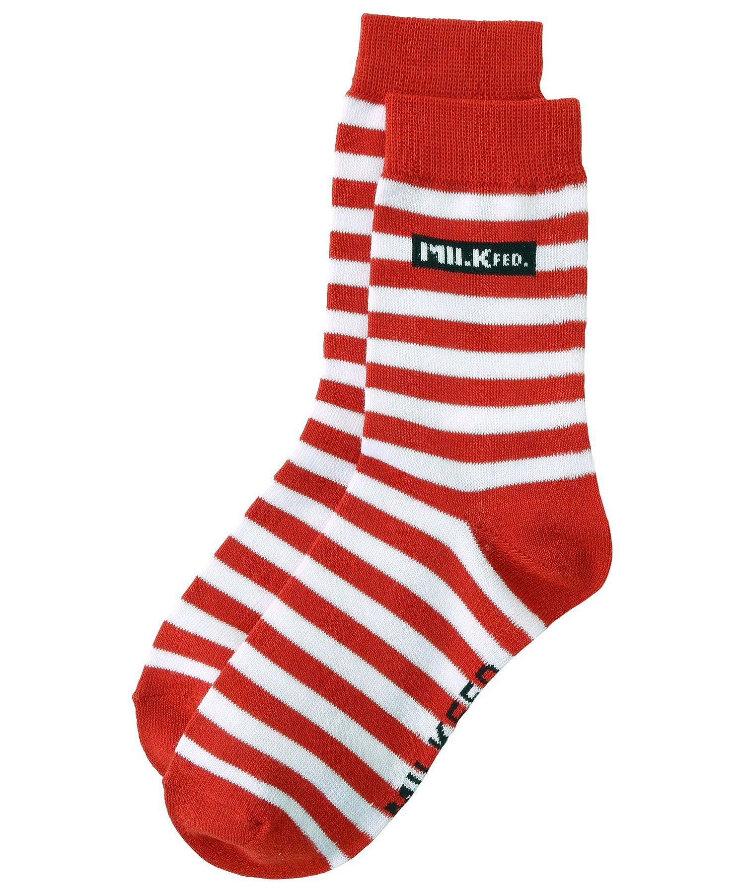 STRIPED BAR LOGO SOCKS MILKFED.