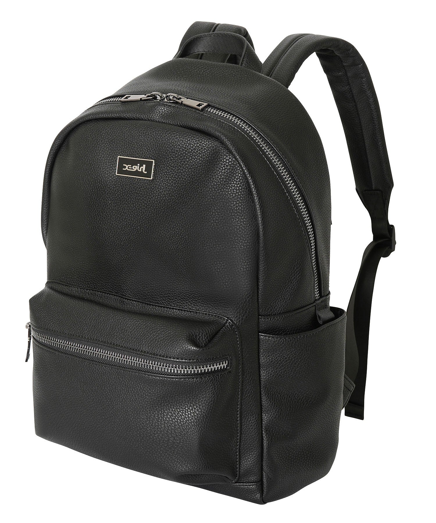 FAUX LEATHER BACKPACK