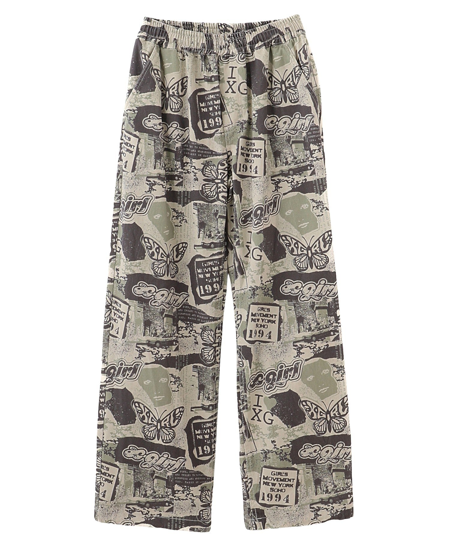 FACE LABEL EASY PANTS