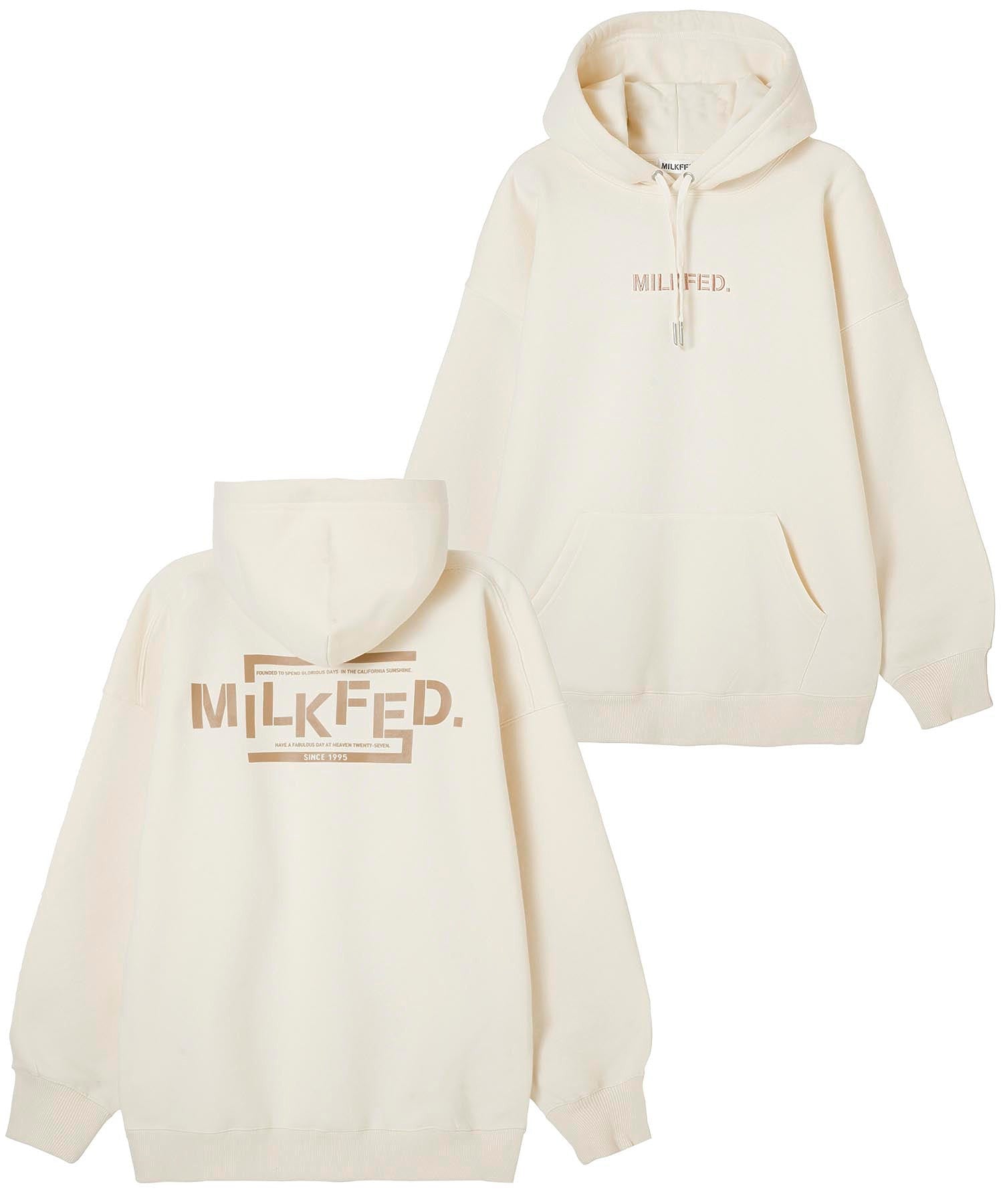 STENCIL BIG SWEAT HOODIE MILKFED.