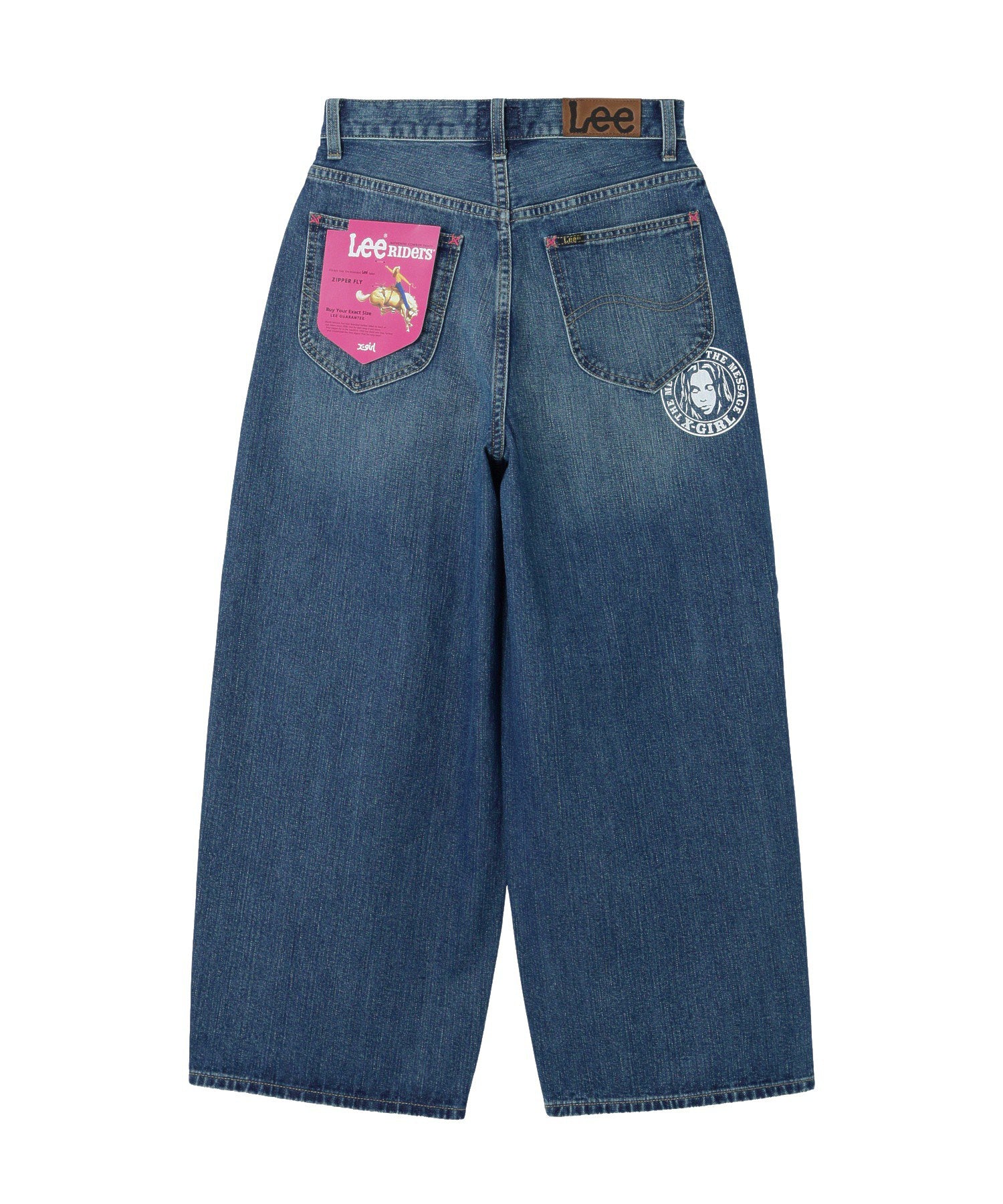 X-girl x Lee TUCK WIDE DENIM PANTS