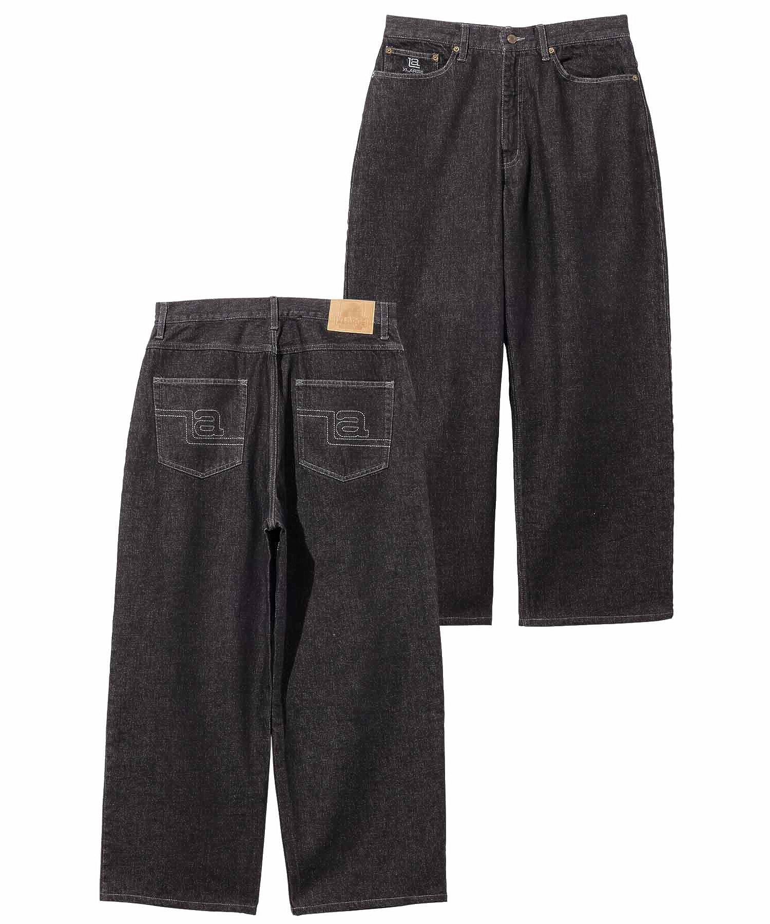 LA STITCH WIDE LEG DENIM PANTS