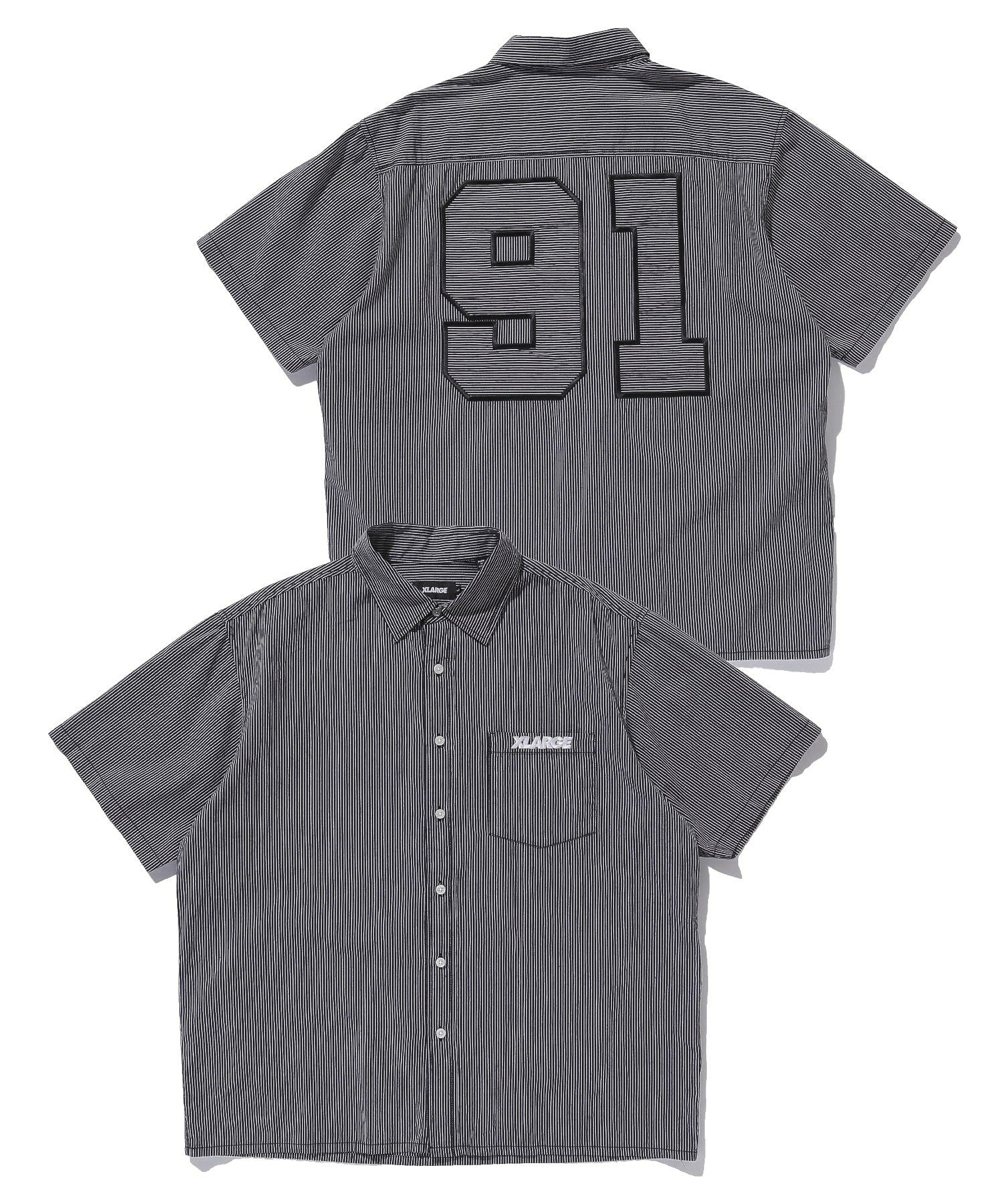 PIN STRIPE WORK S/S SHIRT