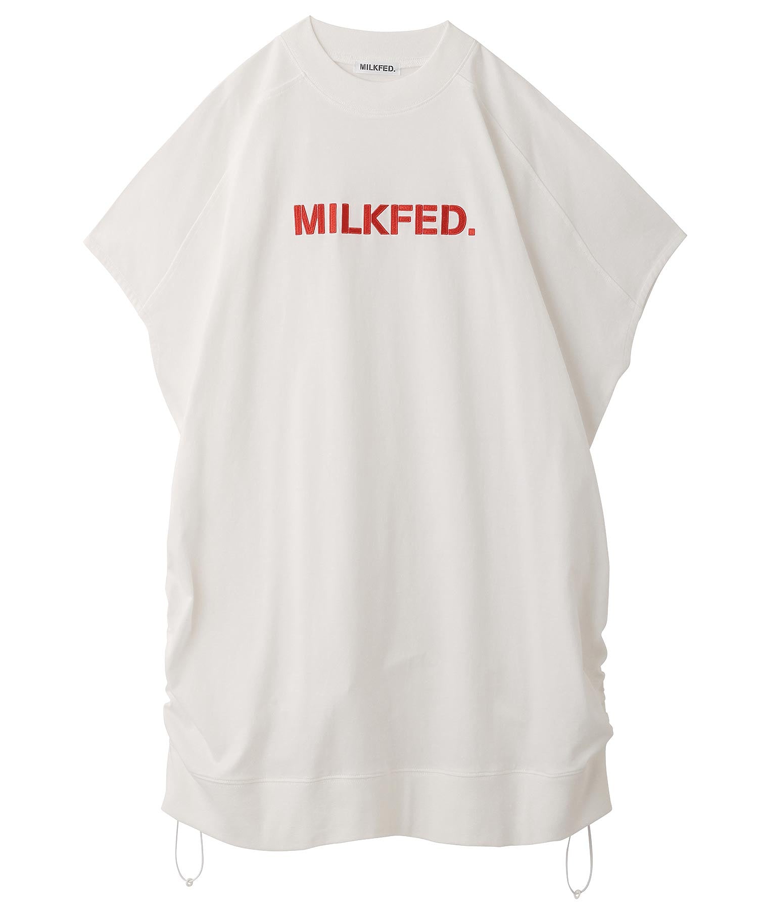 SIDE SHIRRING DRESS MILKFED.