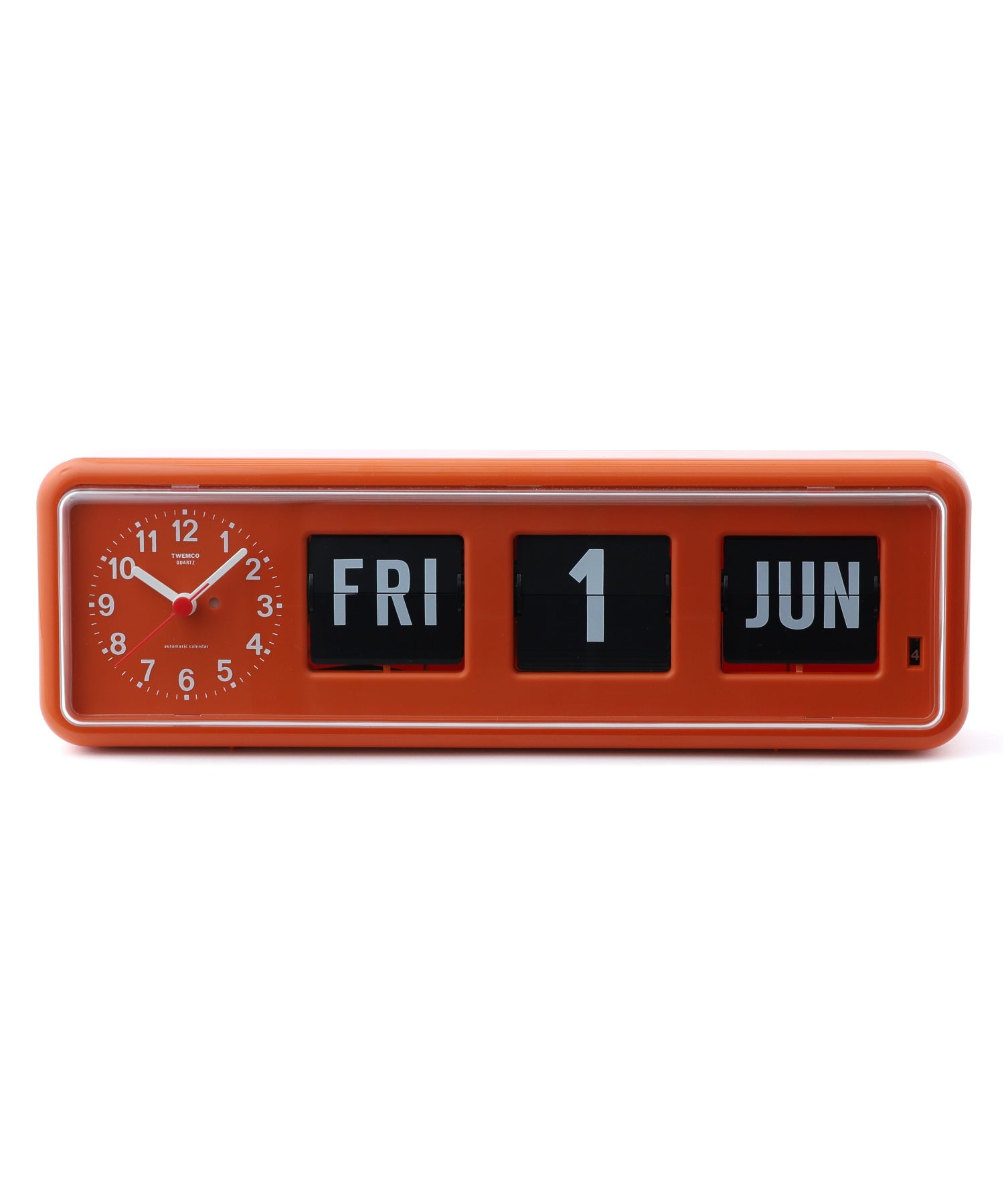 Twemco Calendar Clock BQ-38 Orange