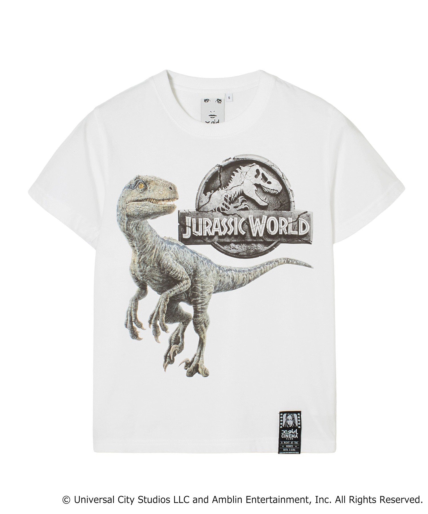 X-girl × JURASSIC WORLD S/S BABY TEE