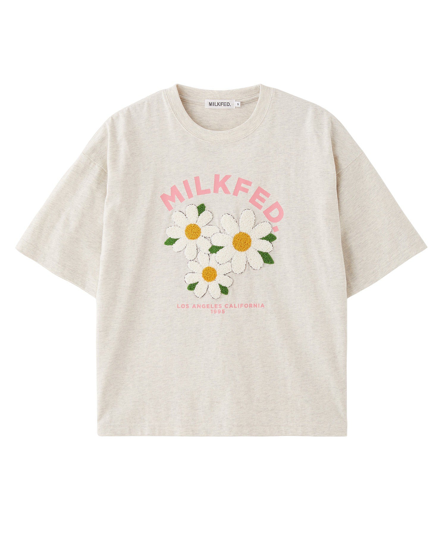 FLOWER SAGARA EMBROIDERY WIDE S/S TEE