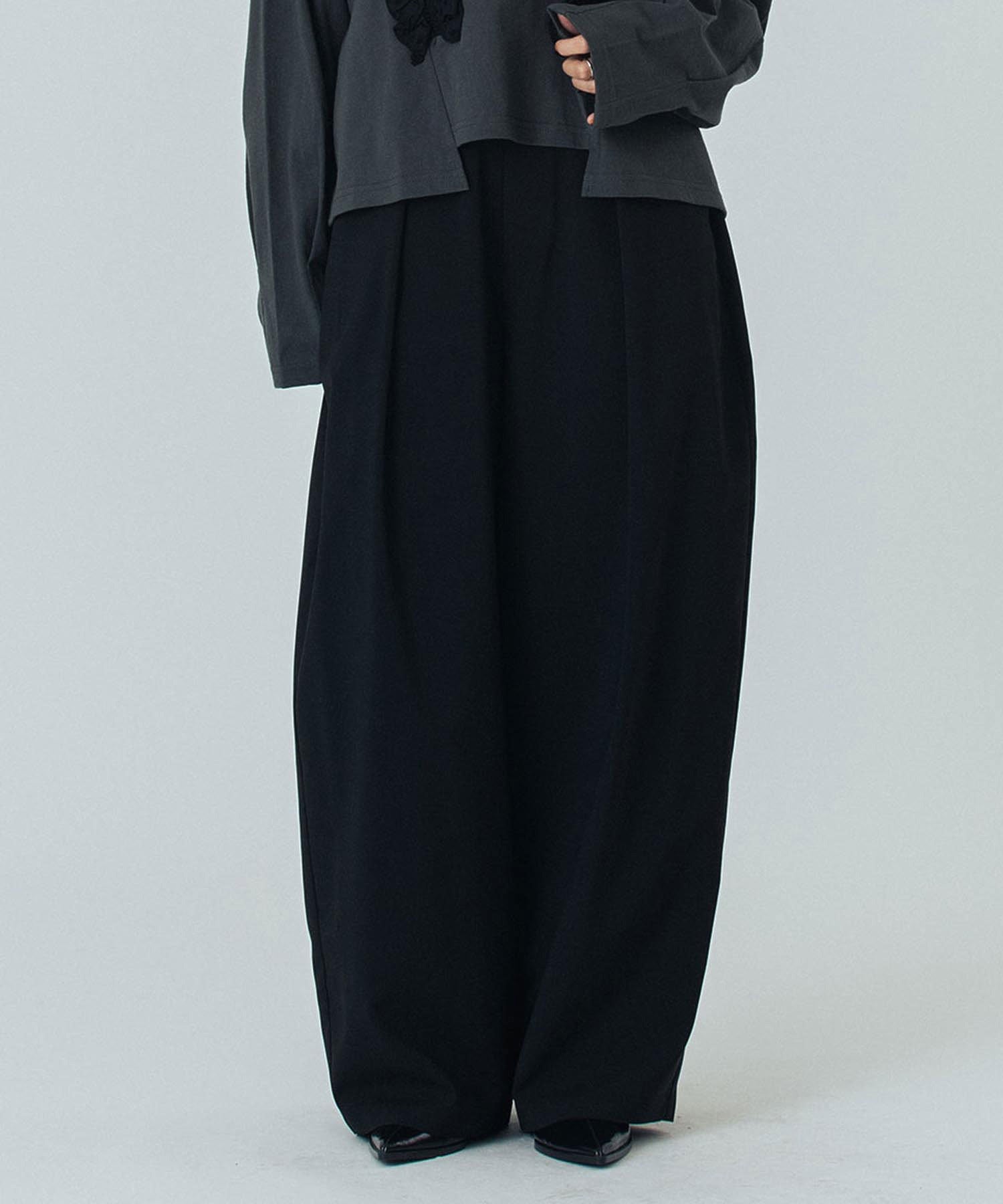 CREOLME/TUCK BARREL PANTS