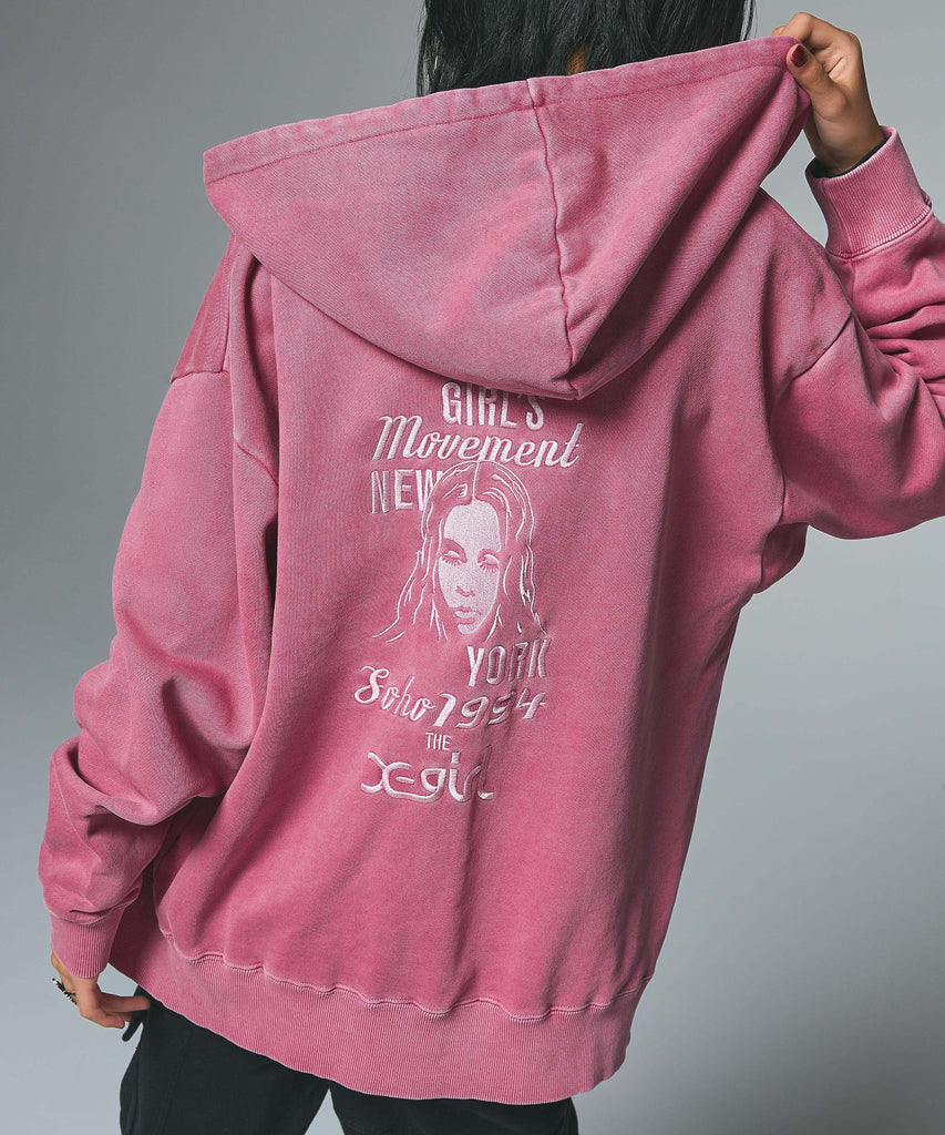 MIX LOGO & FACE FADED ZIP UP SWEAT HOODIE – calif（カリフ）公式サイト