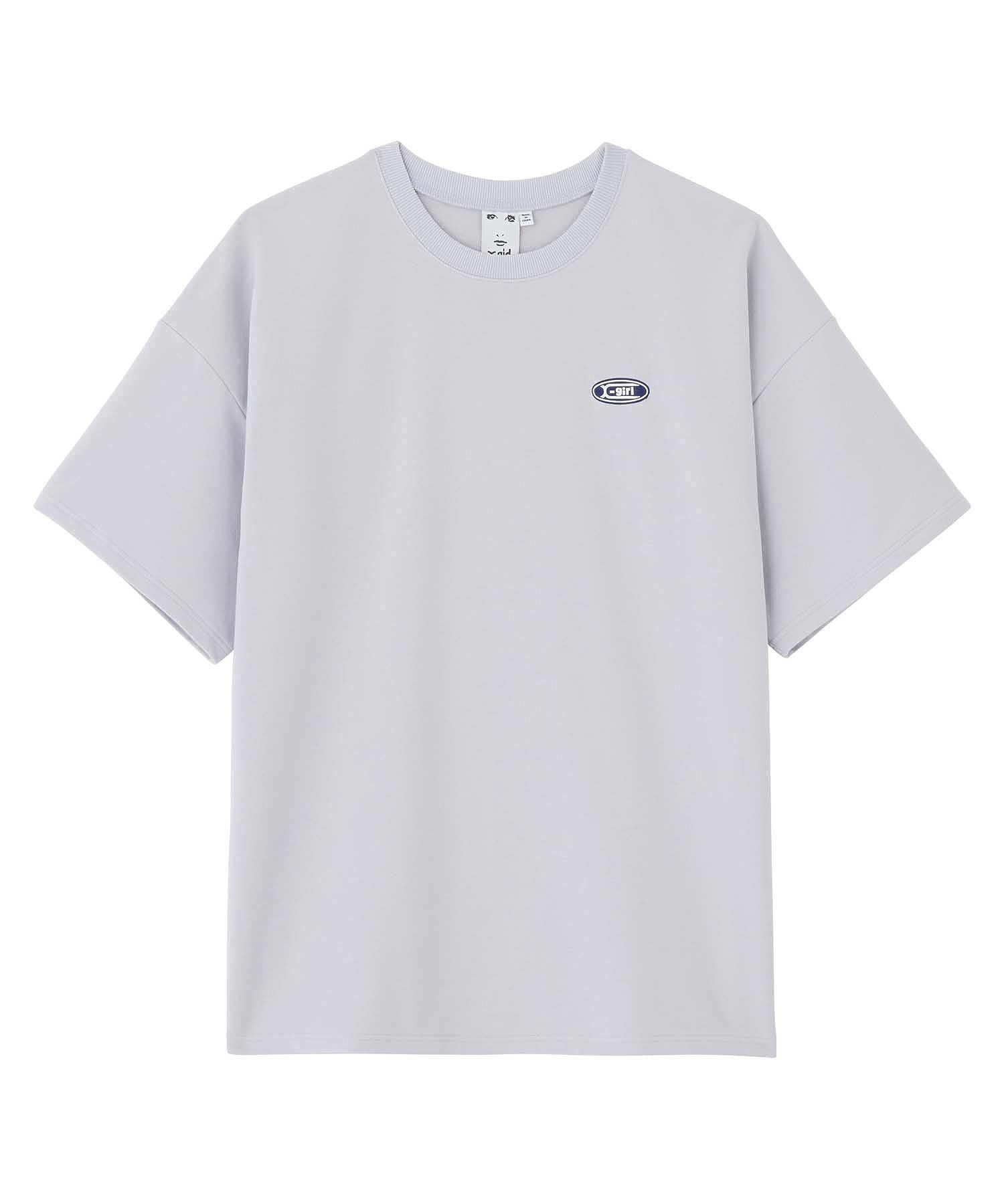 OVAL LOGO RUBBER PATCH TEE X-girl