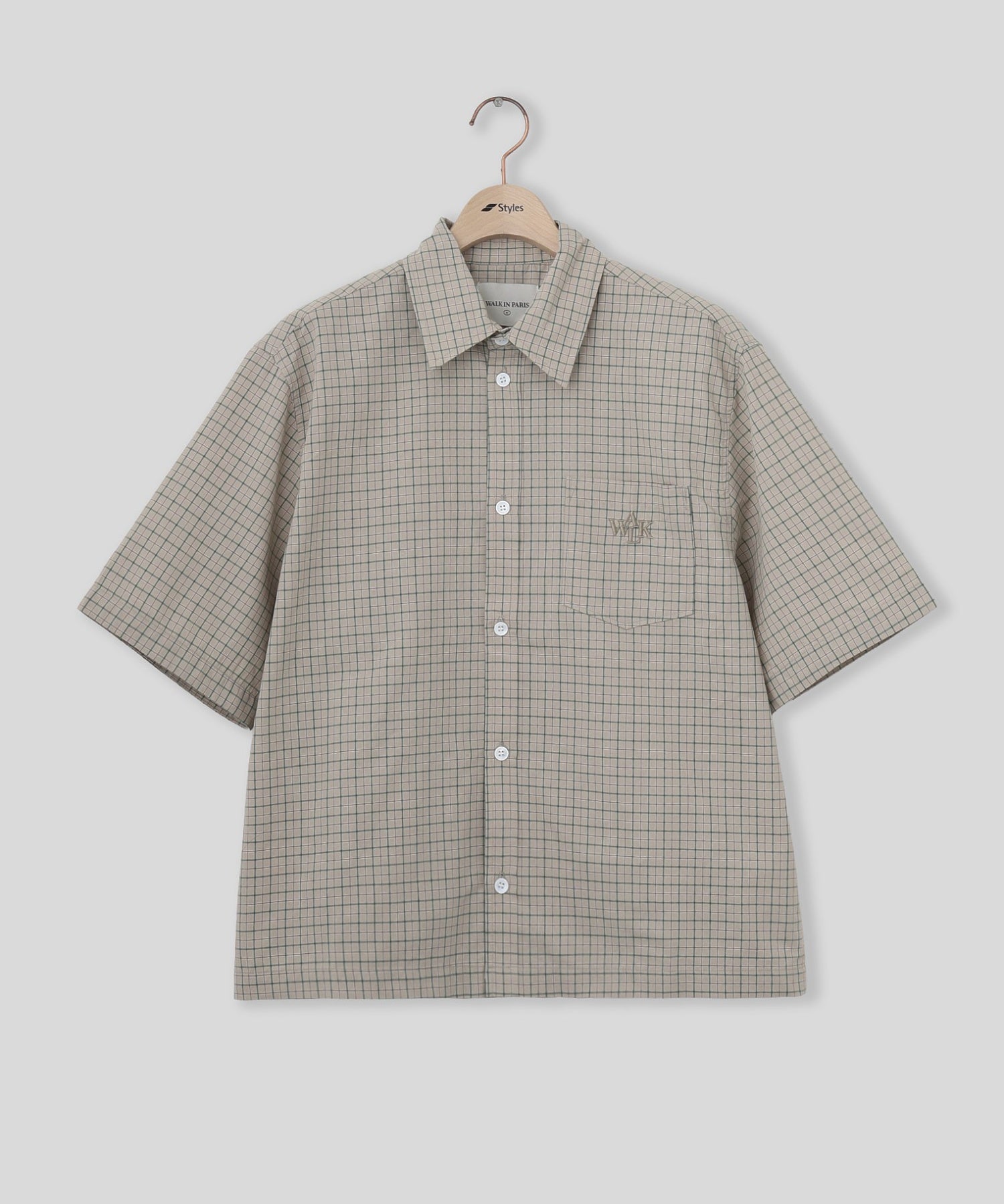 WALK IN PARIS/ウォーキンパリス/Beige short sleeve Shirt