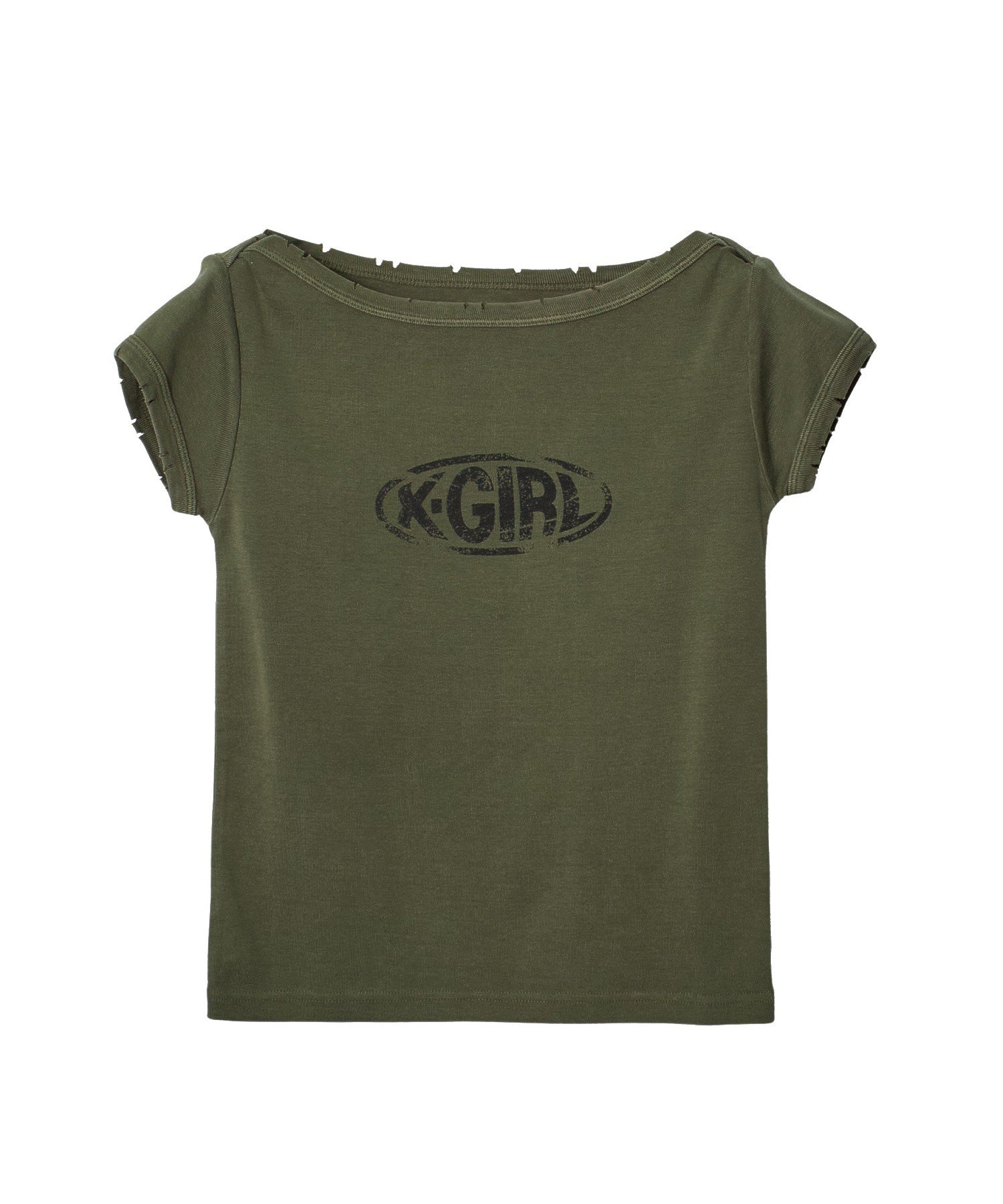 FADED BOAT NECK S/S BABY TEE