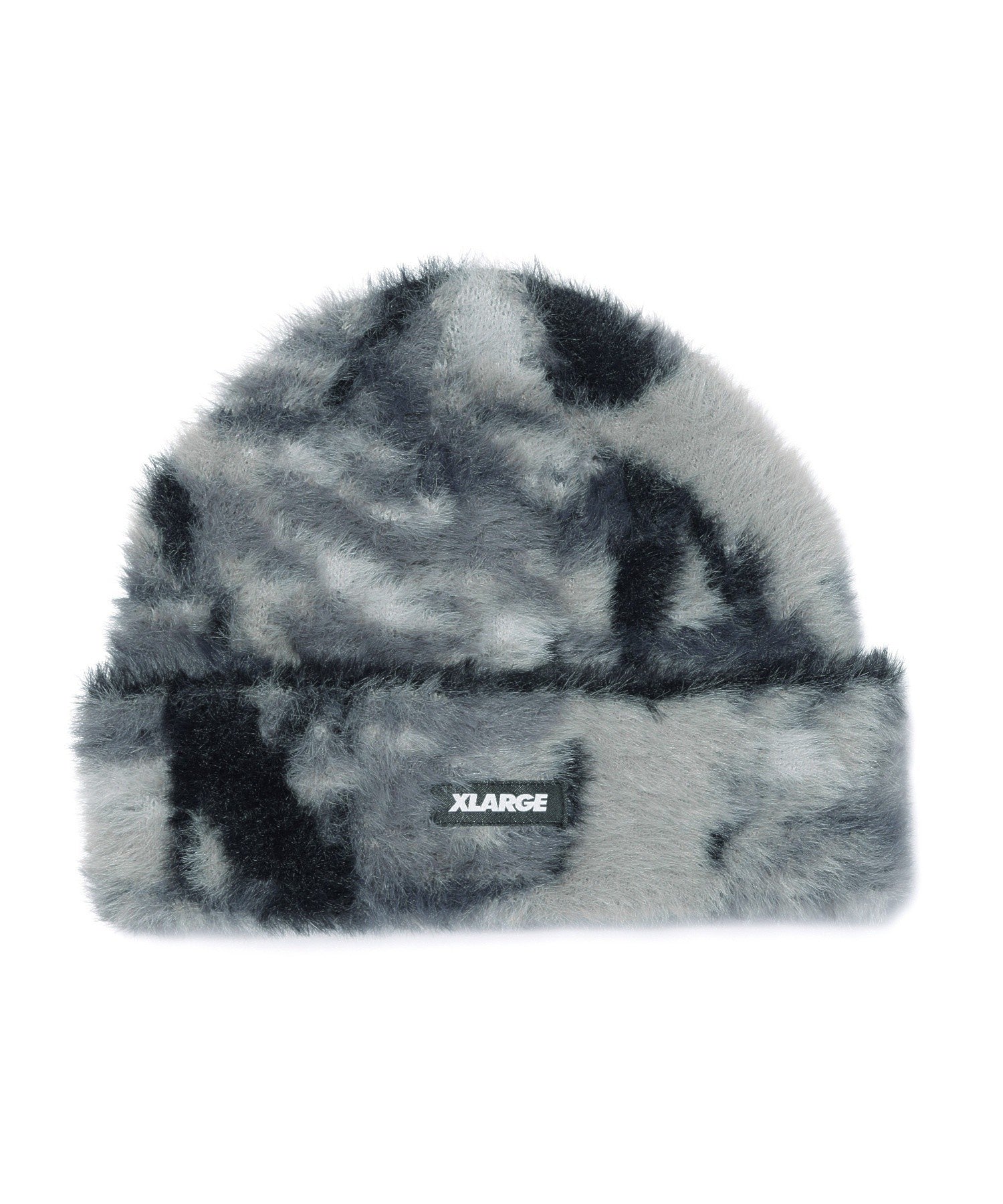 FAUX MOHAIR CUFF BEANIE