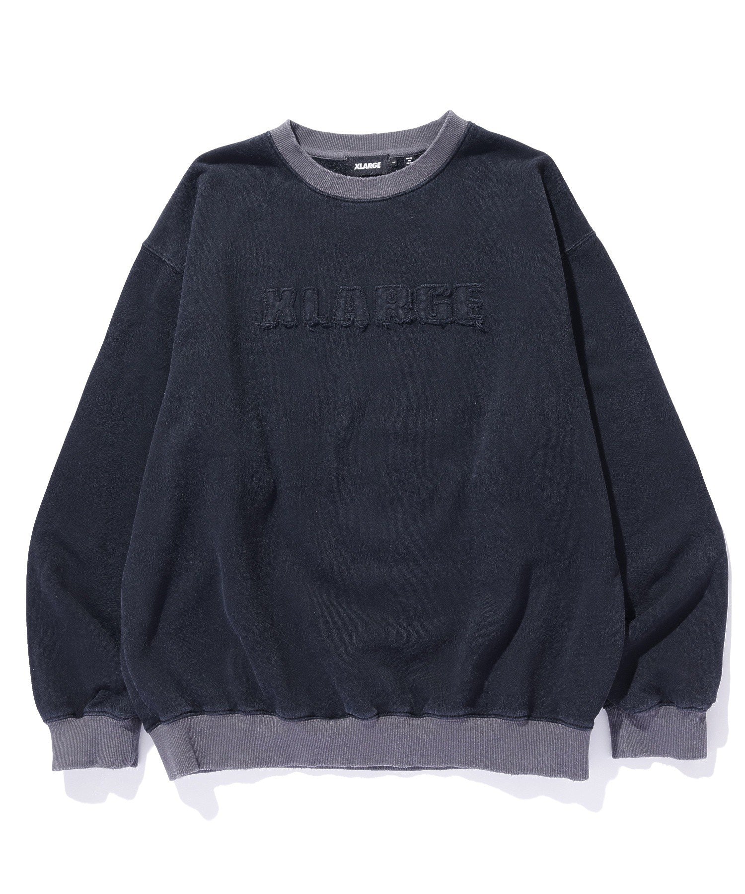 PATCHED LIGHT WEIGHT CREWNECK SWEATSHIRT