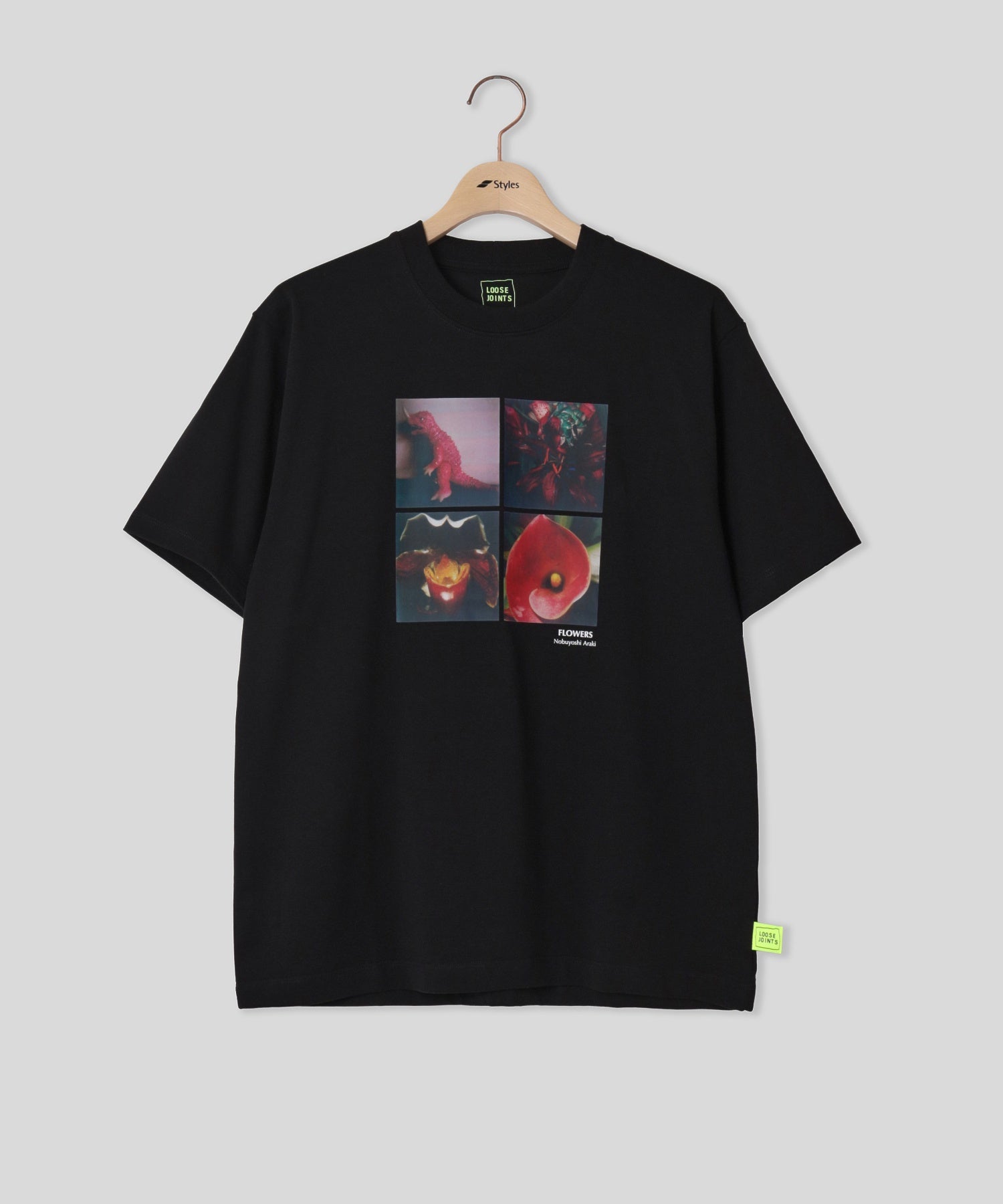 LOOSEJOINTS/ルーズジョインツ/FLOWERS S/S TEE LF26JS008NA BLK