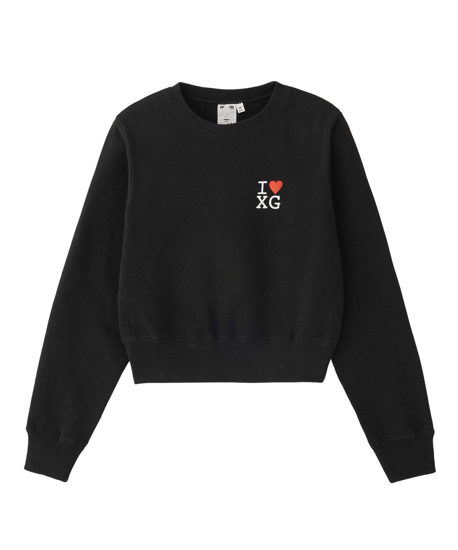 I LOVE XG LOGO COMPACT SWEAT TOP