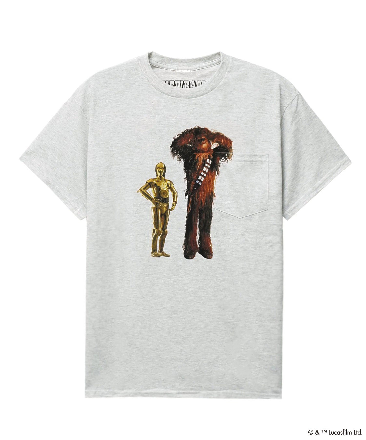 COLSUN/C-3PO&Chewbacca POCKET TEE Ⅱ