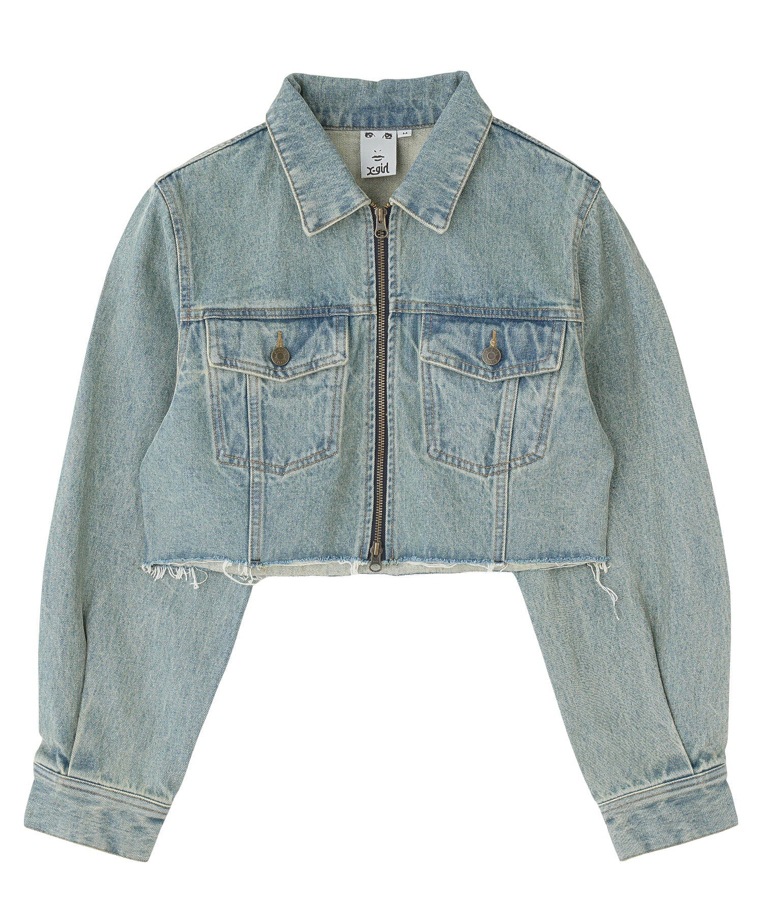 OVERDYED ZIP UP DENIM JACKET