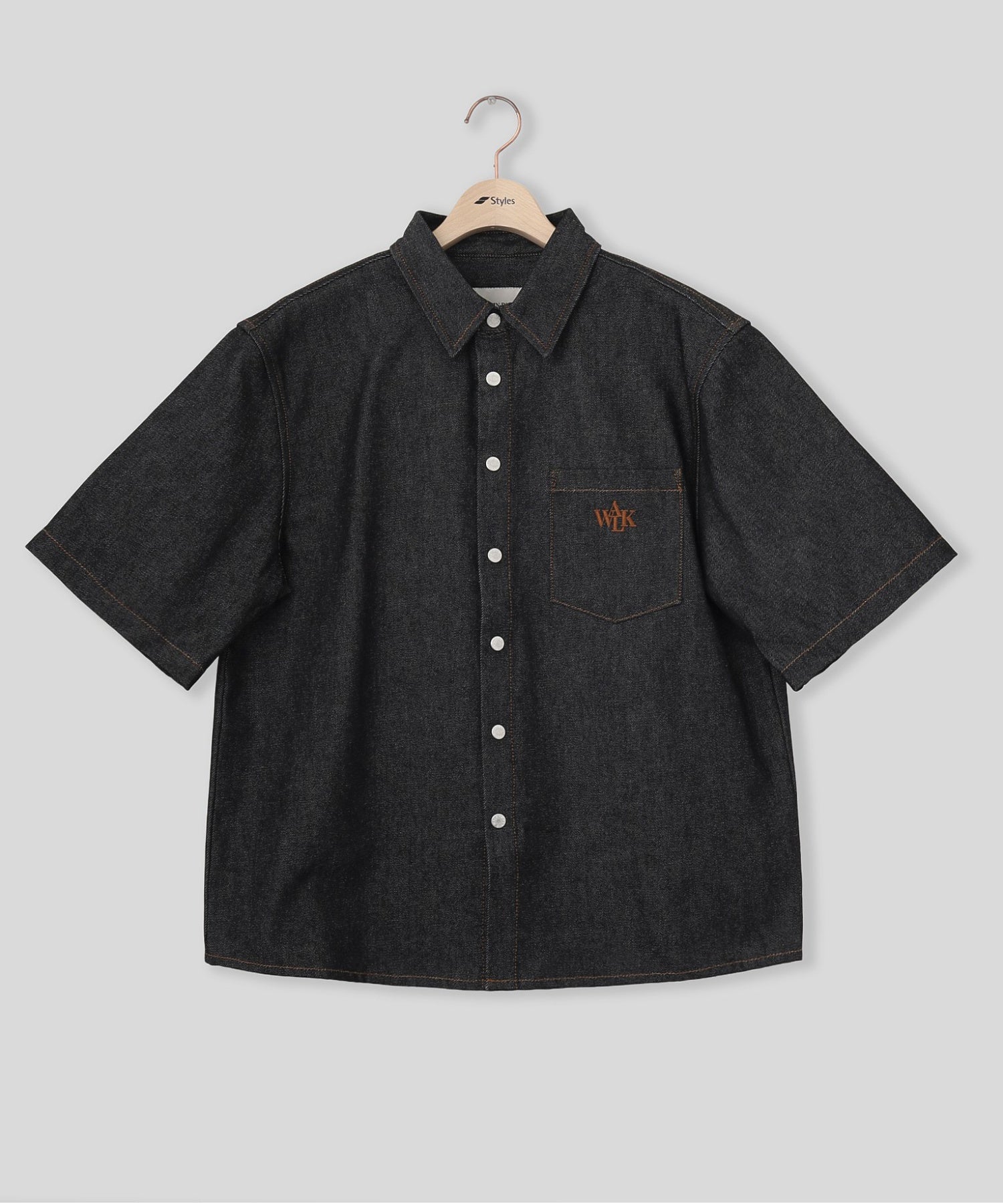 WALK IN PARIS/ウォーキンパリス/Raw denim shirt