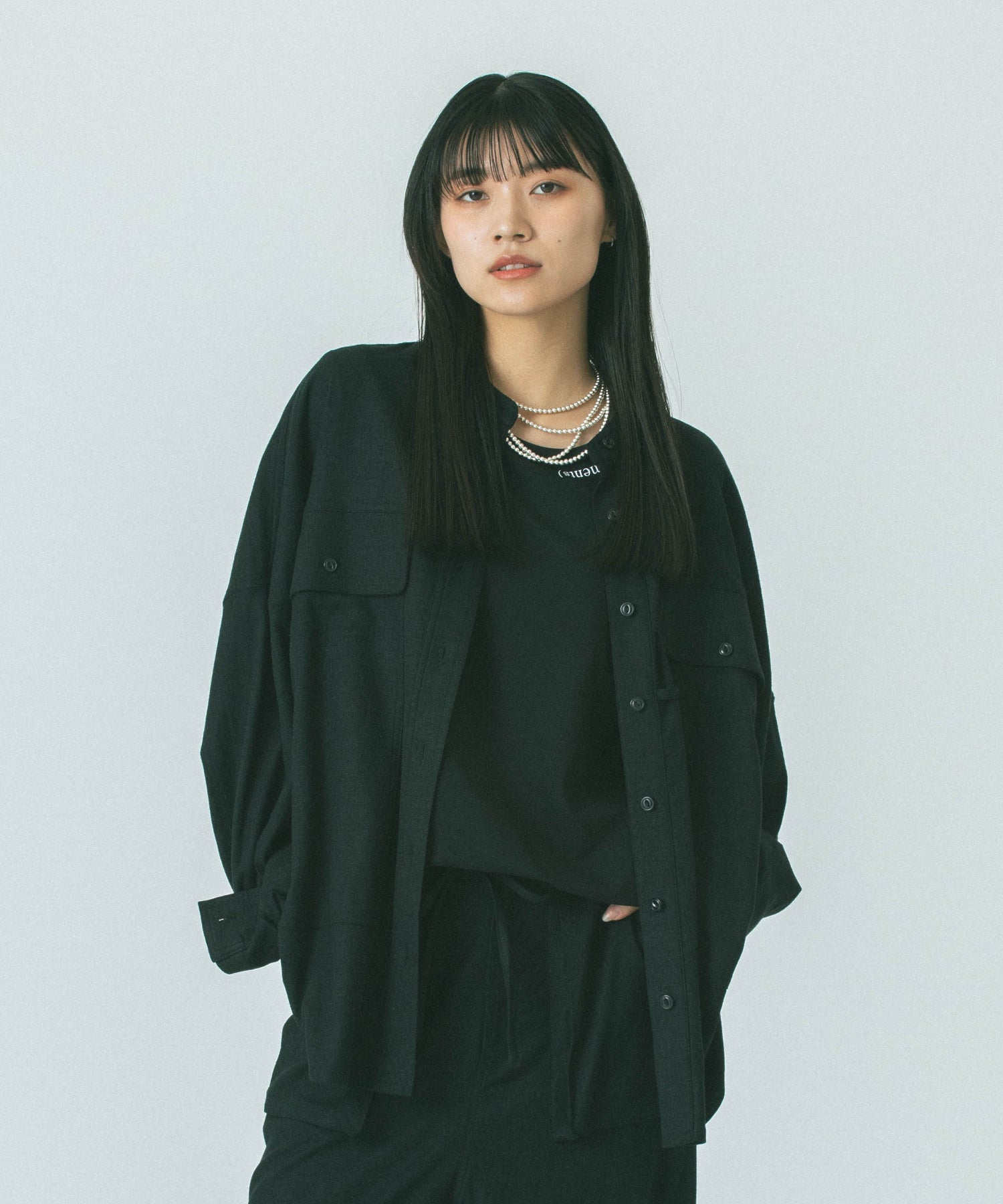 GENE HEAVENS/WORK POCKET BIG SHIRT