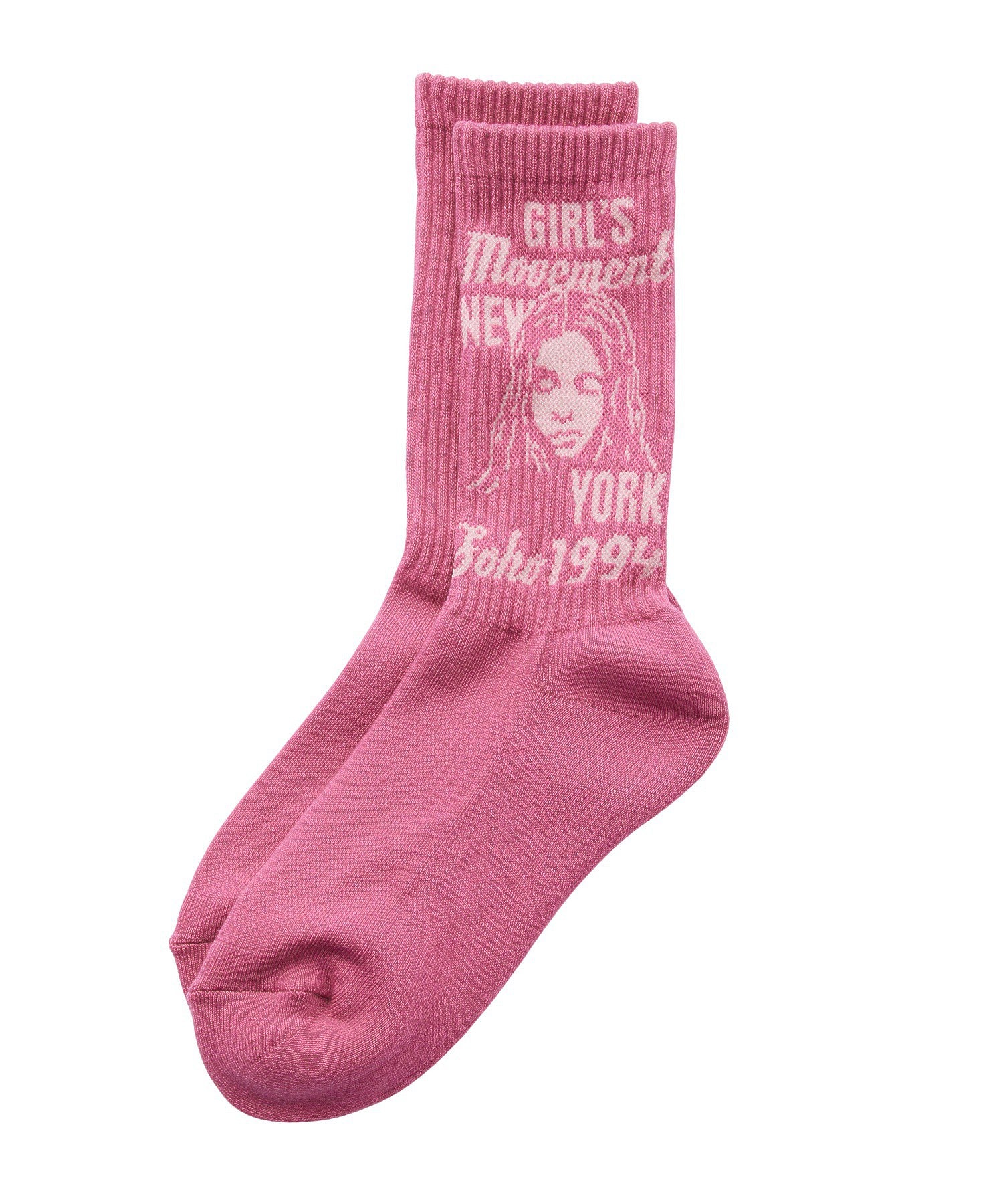 MIX LOGO & FACE RIB SOCKS