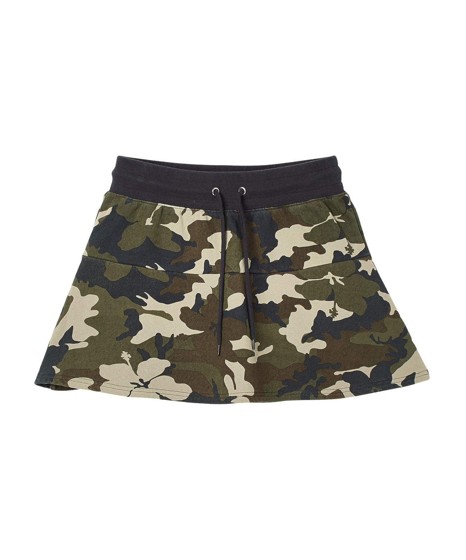 HIBISCUS CAMOUFLAGE SWEAT SKIRT