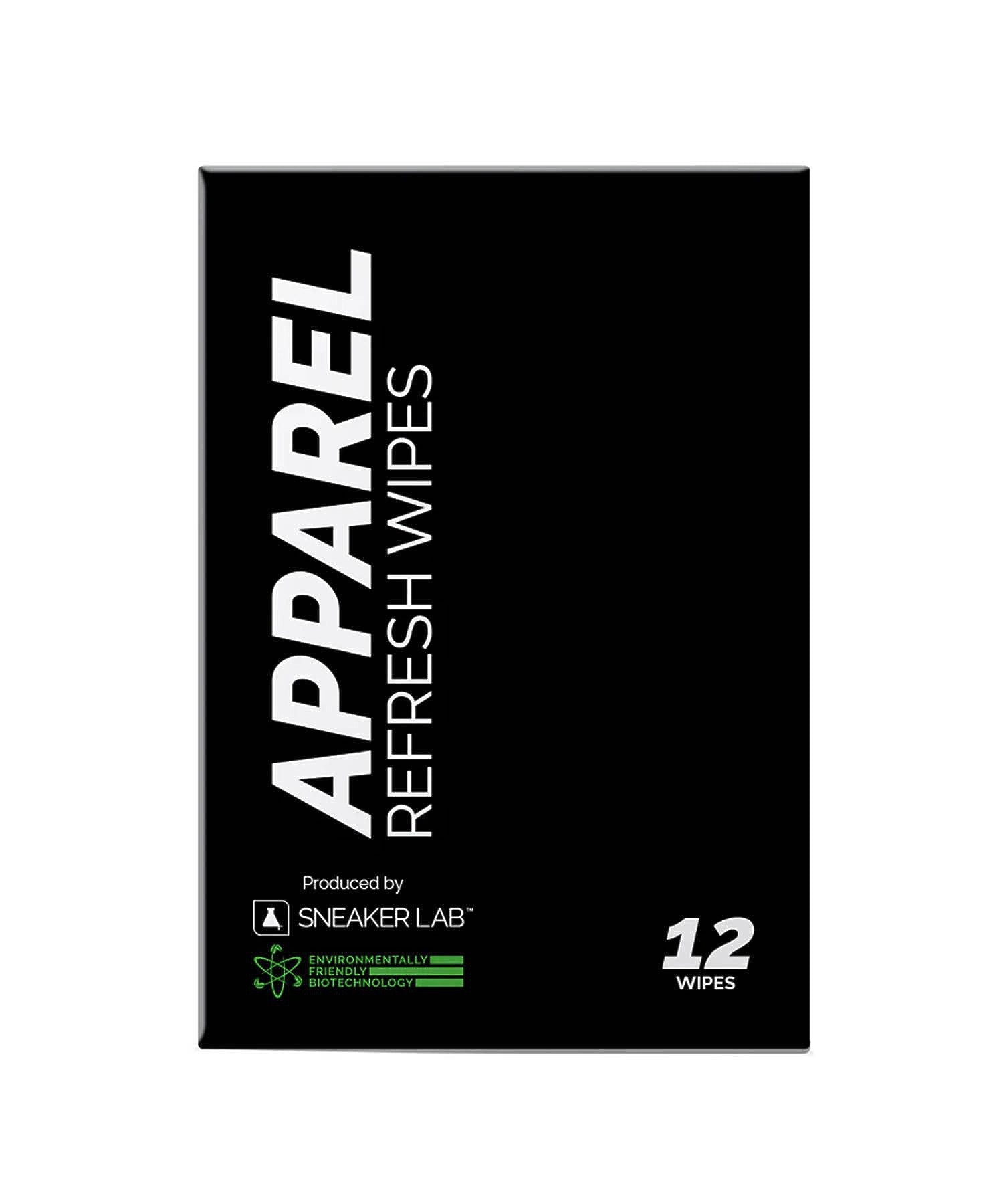 【アパレルメンテナンス用品 アパレルリフレッシュワイプス 12枚入り】<br>SNEAKER LAB / スニーカーラボ / APPAREL REFRESH WIPES -12PACK