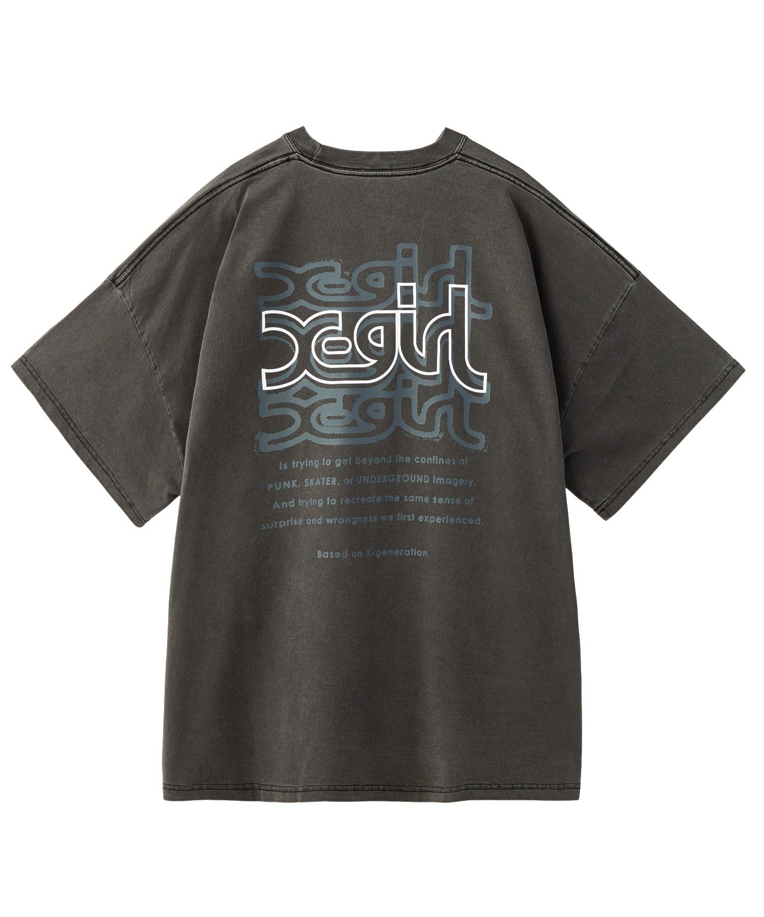 OVER PRINT MILLS LOGO S/S BIG TEE DRESS