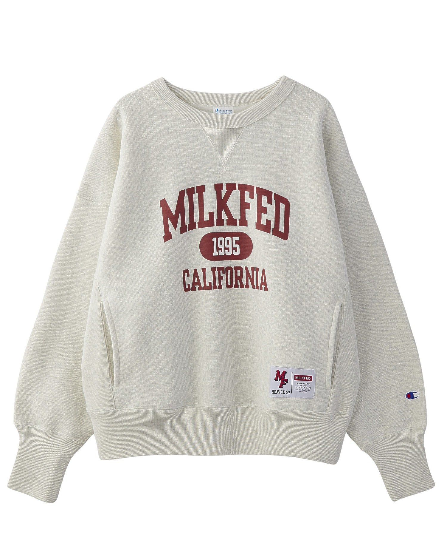 MILKFED.×CHAMPION SWEAT TOP