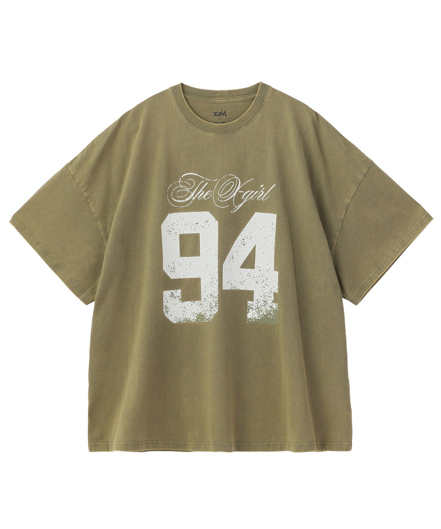 FADED FLOCKY NUMBER S/S TEE DRESS