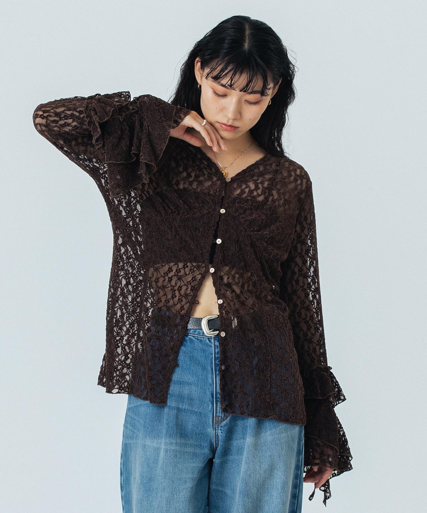 CREOLME/LACE L/S TOP