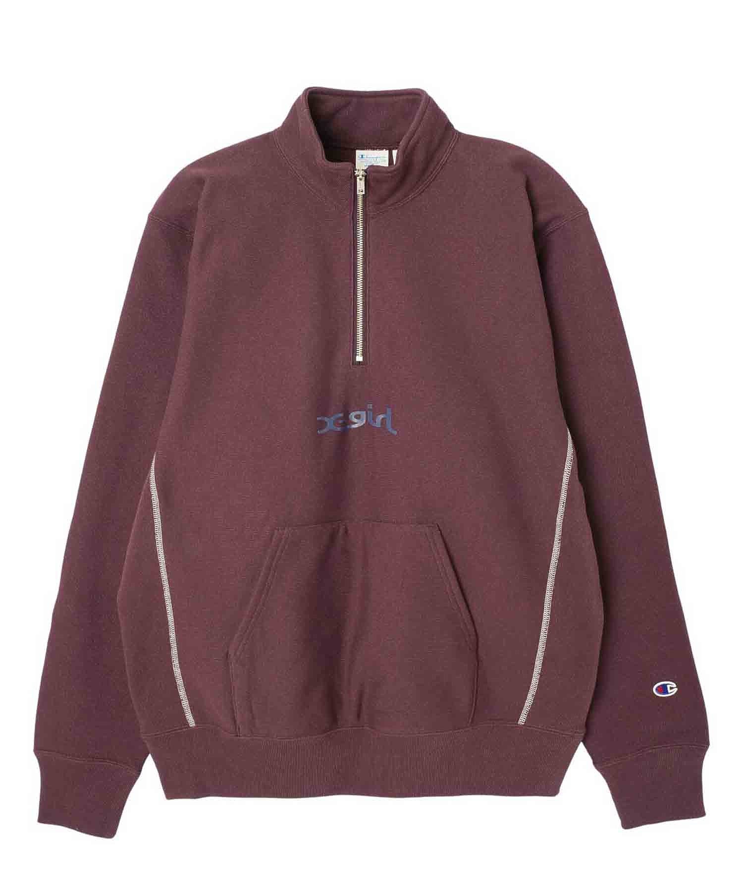 X-girl × Champion REVERSE WEAVE R HALF ZIP SWEAT – calif