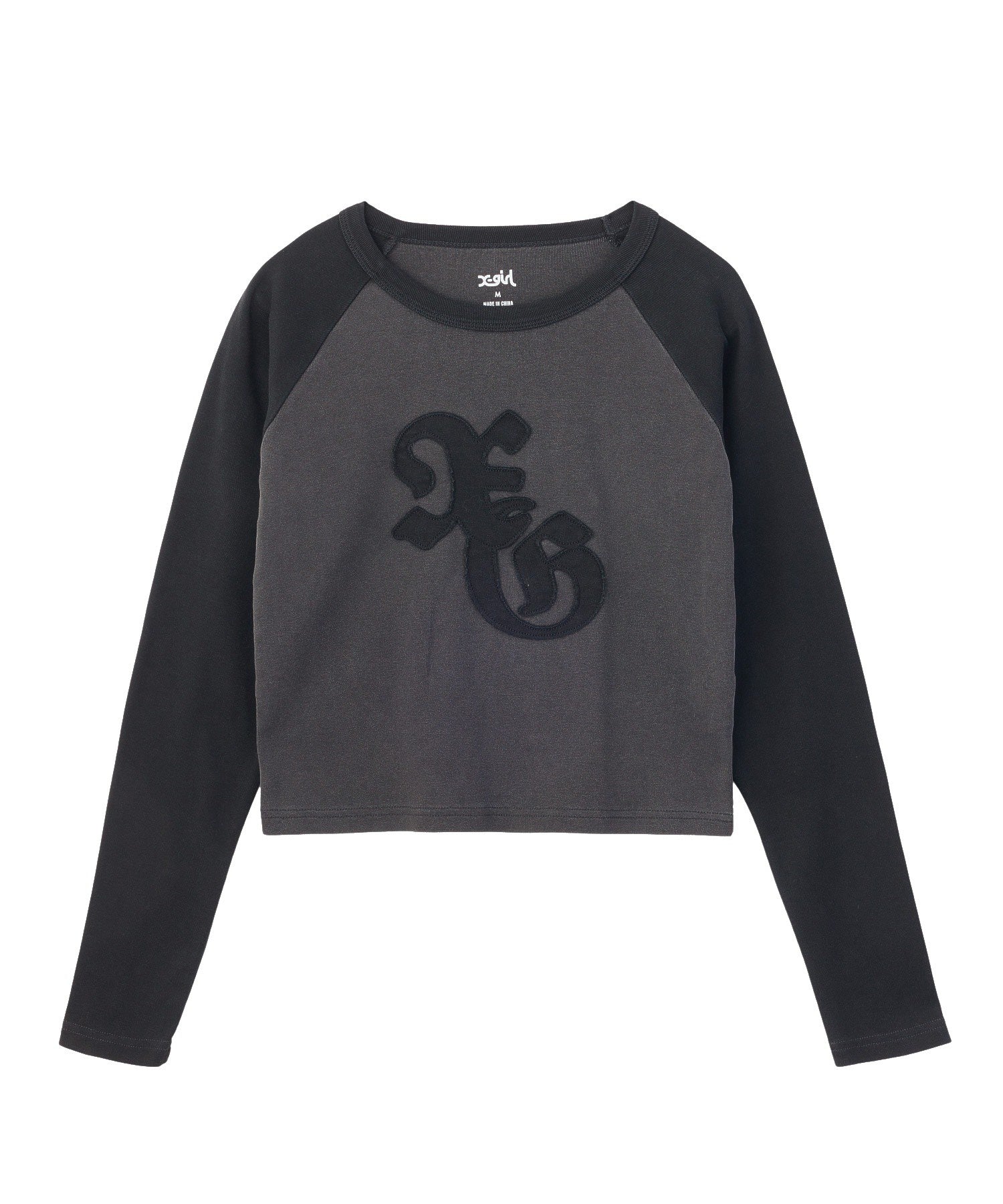 PIGMENT DYED PATCH RAGLAN L/S BABY TEE