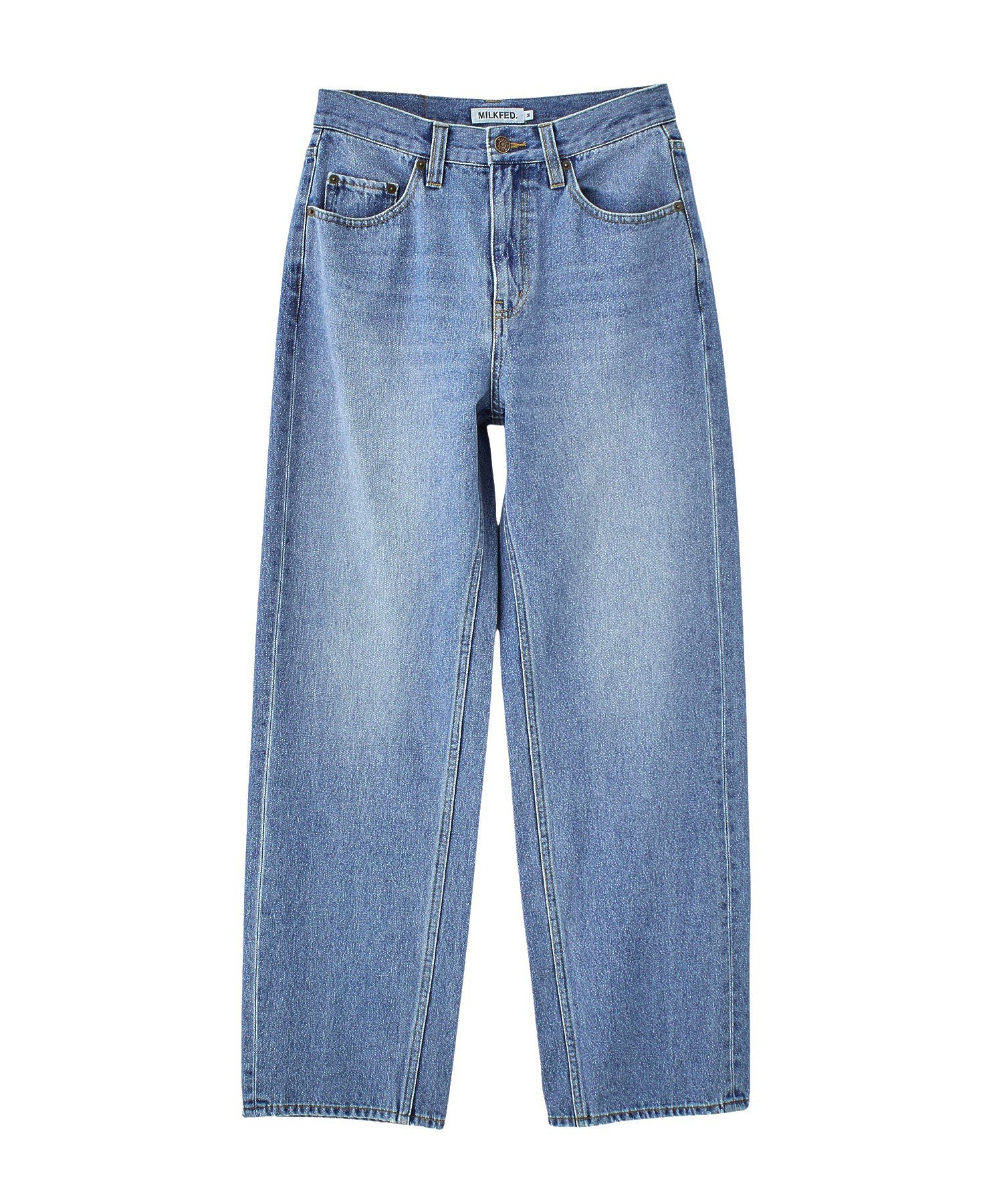 MILKFED. EMBROIDERED DENIM PANTS