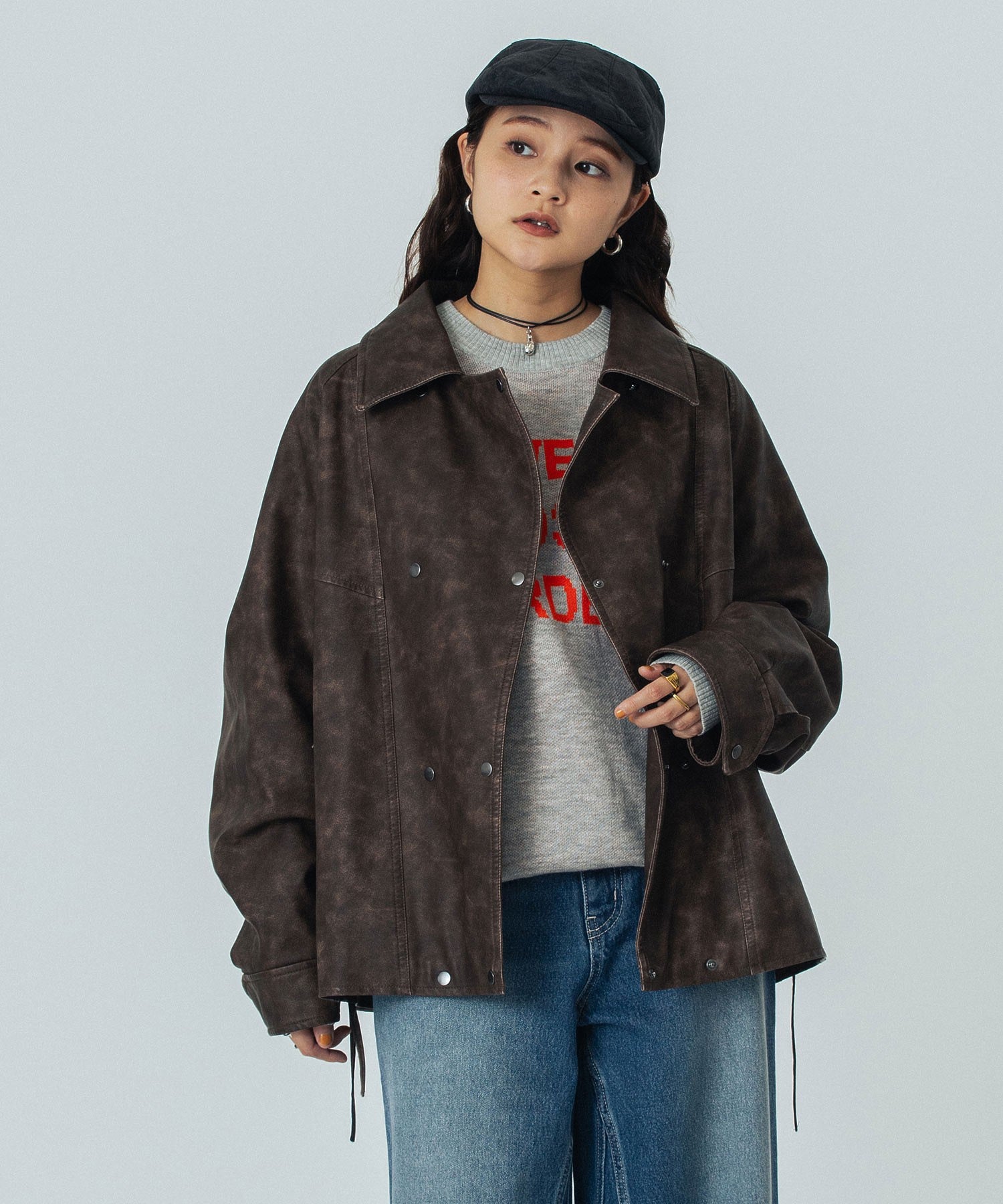 LEATHER LIKE JACKET