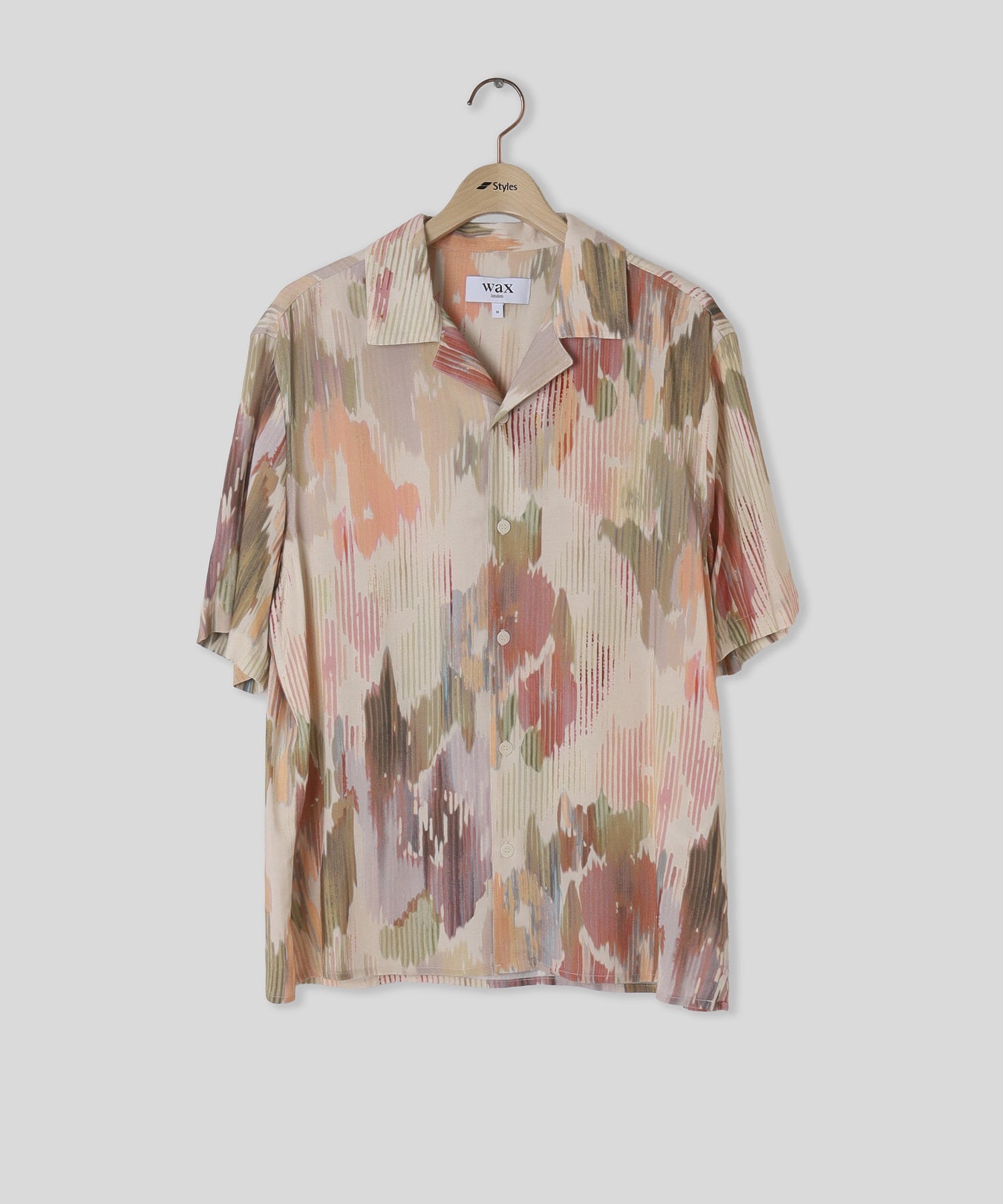 WAX LONDON/ワックスロンドン/DIDCOT SS SHIRT CORRIGATED FLORAL PTM