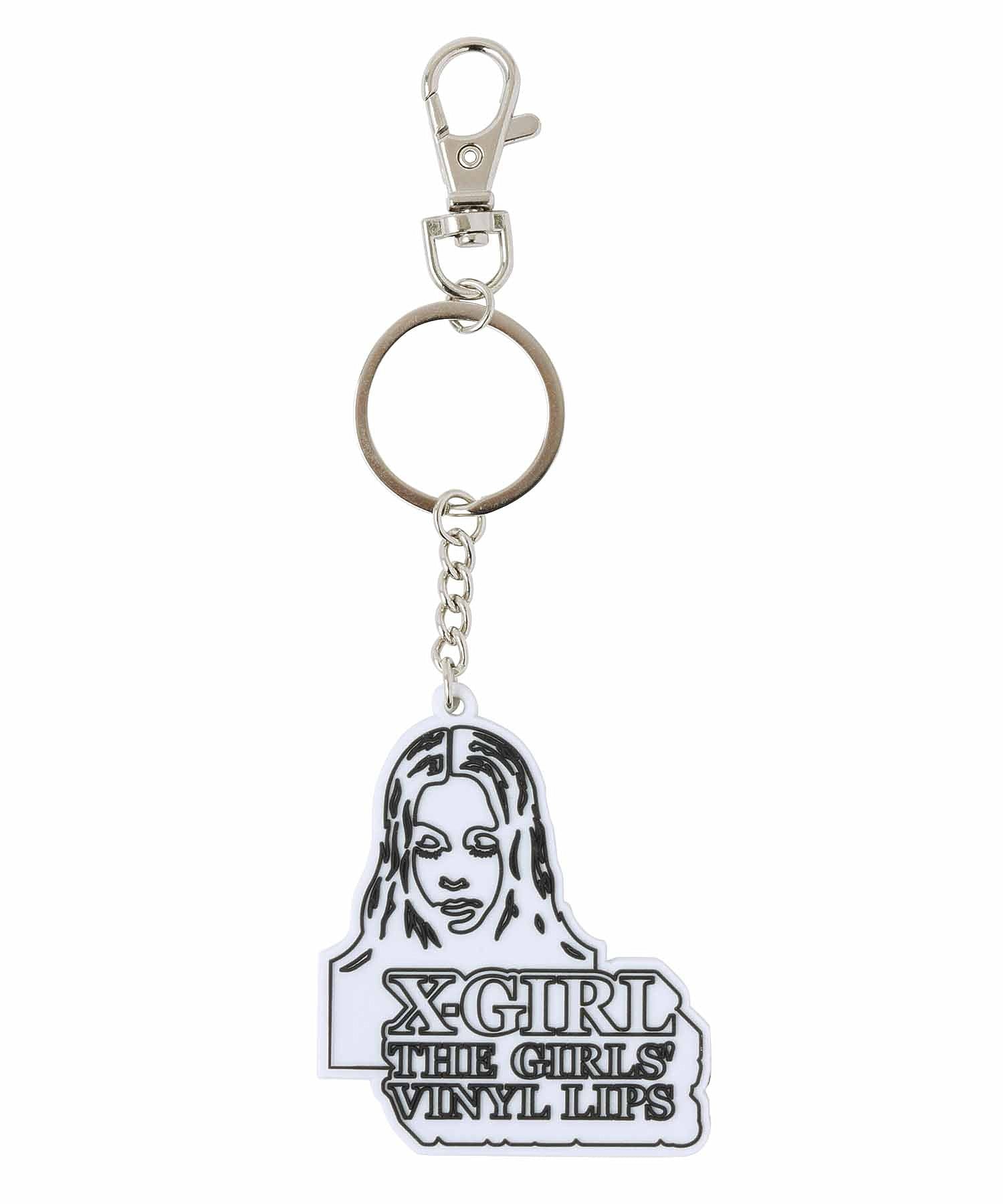 FACE ＆ LOGO RUBBER KEY CHARM X-girl