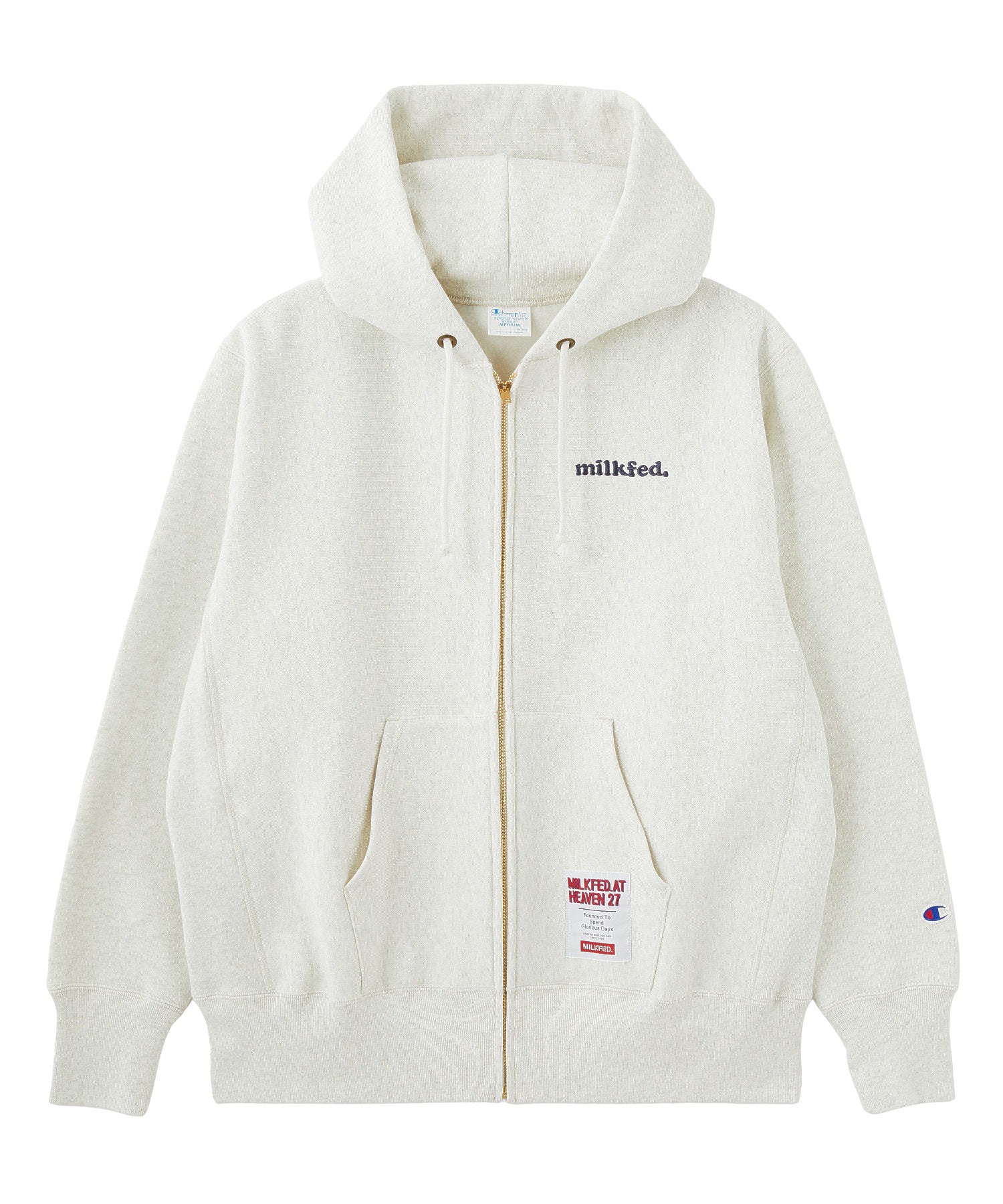 MILKFED.×CHAMPION SWEAT ZIP HOODIE