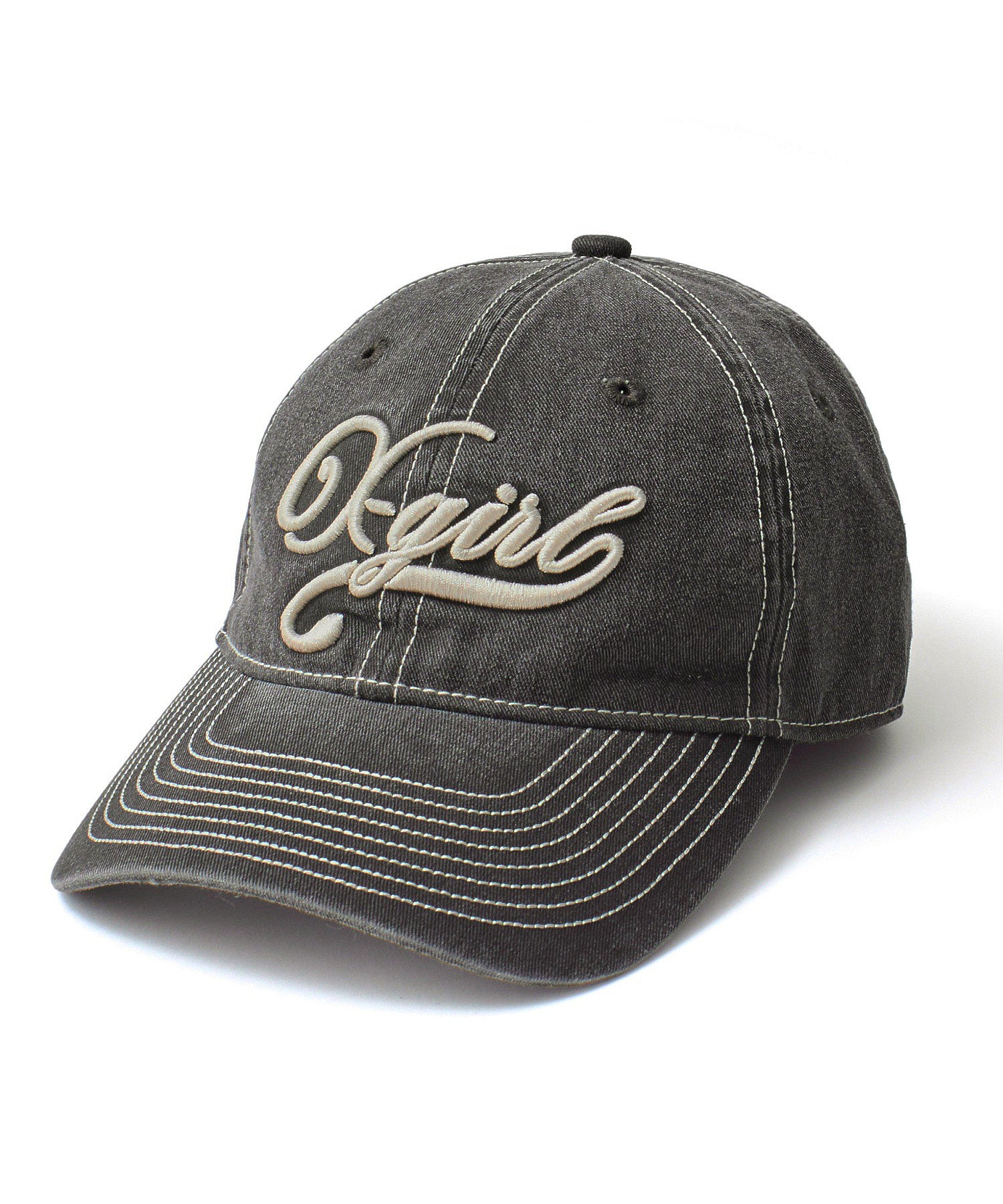 BICOLOR STITCH FADED 6PANEL CAP