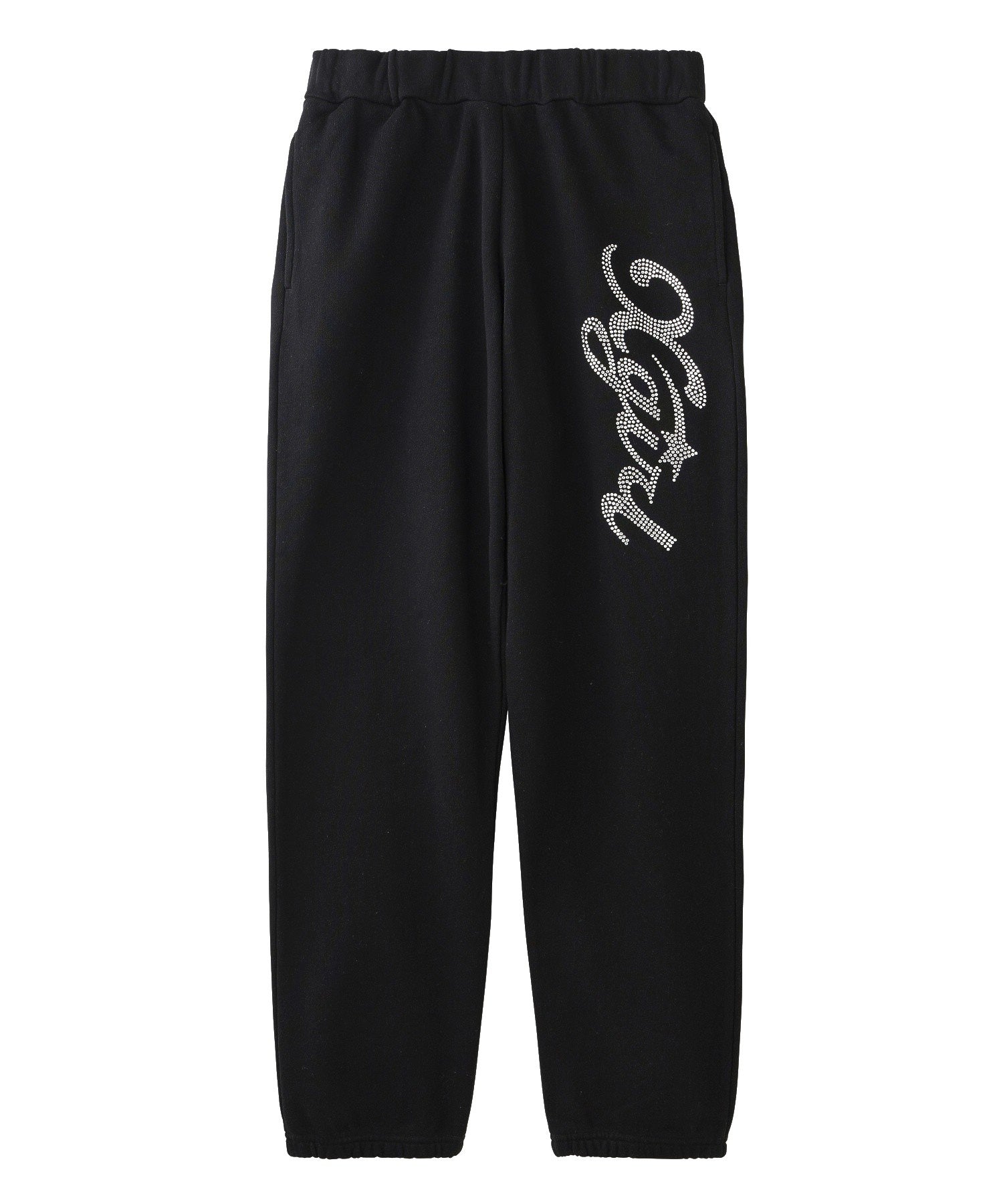 RHINESTONE STAR CURSIVE LOGO SWEAT PANTS