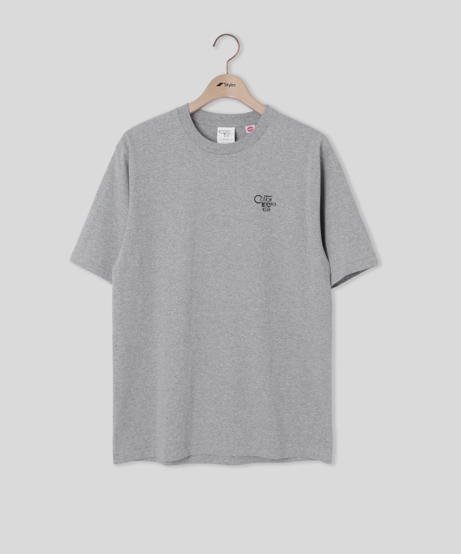 【別注】Styles CRC/コットンリサーチクラブ/EX S/S TUBULAR T-SHIRT JPC-001 GRY
