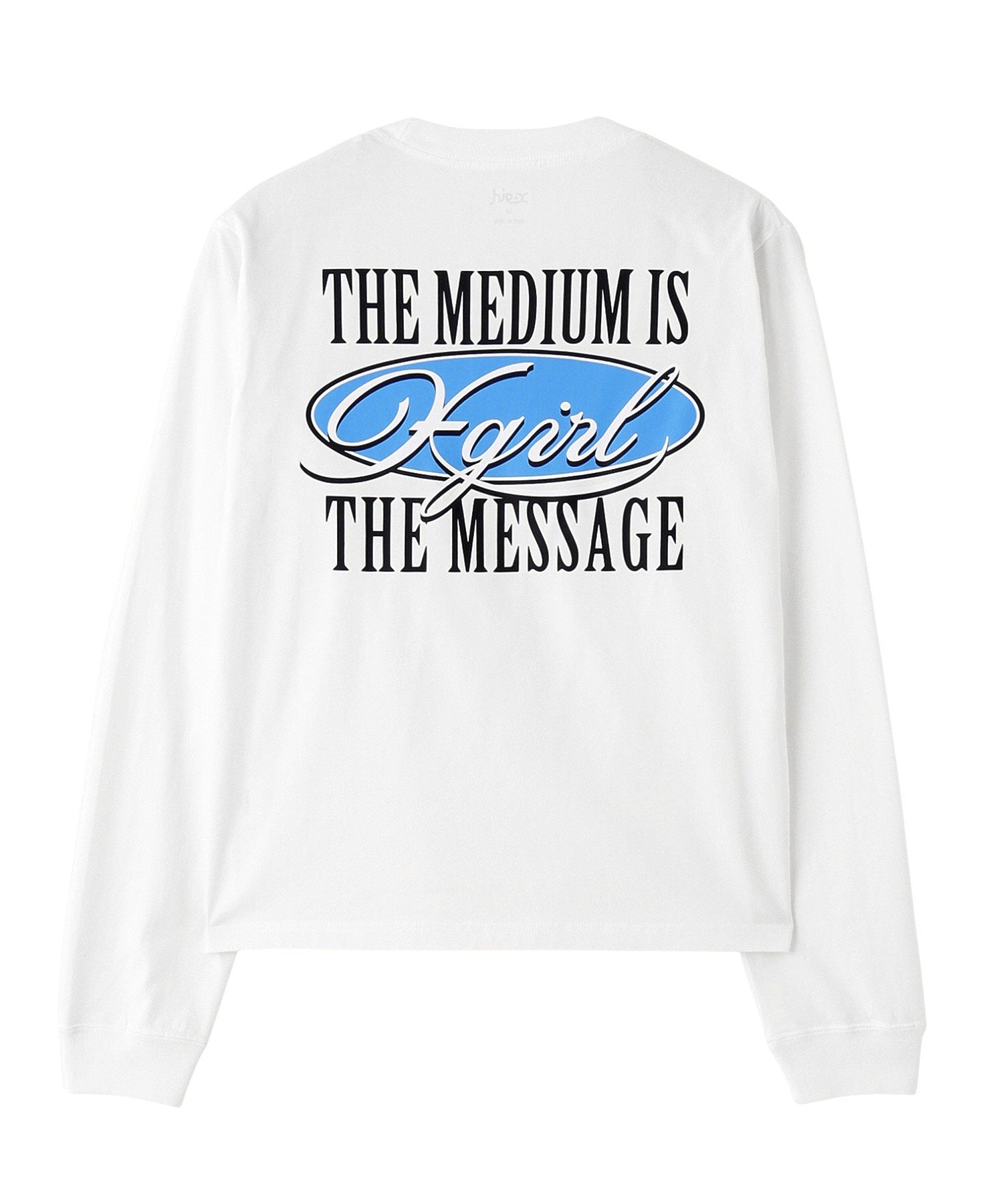 OVAL LOGO AND MESSAGE L/S TEE