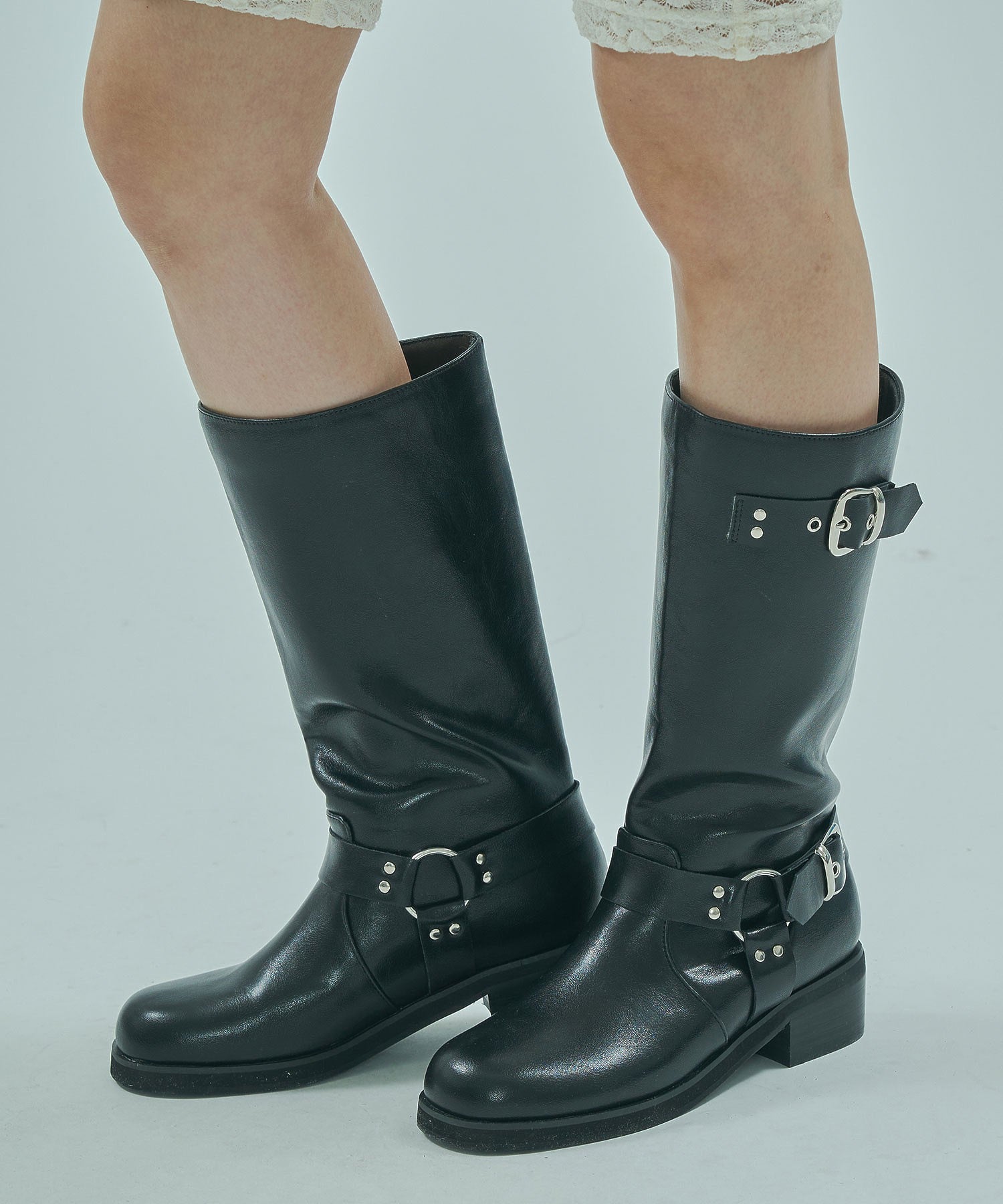 BELTED LONG BOOTS